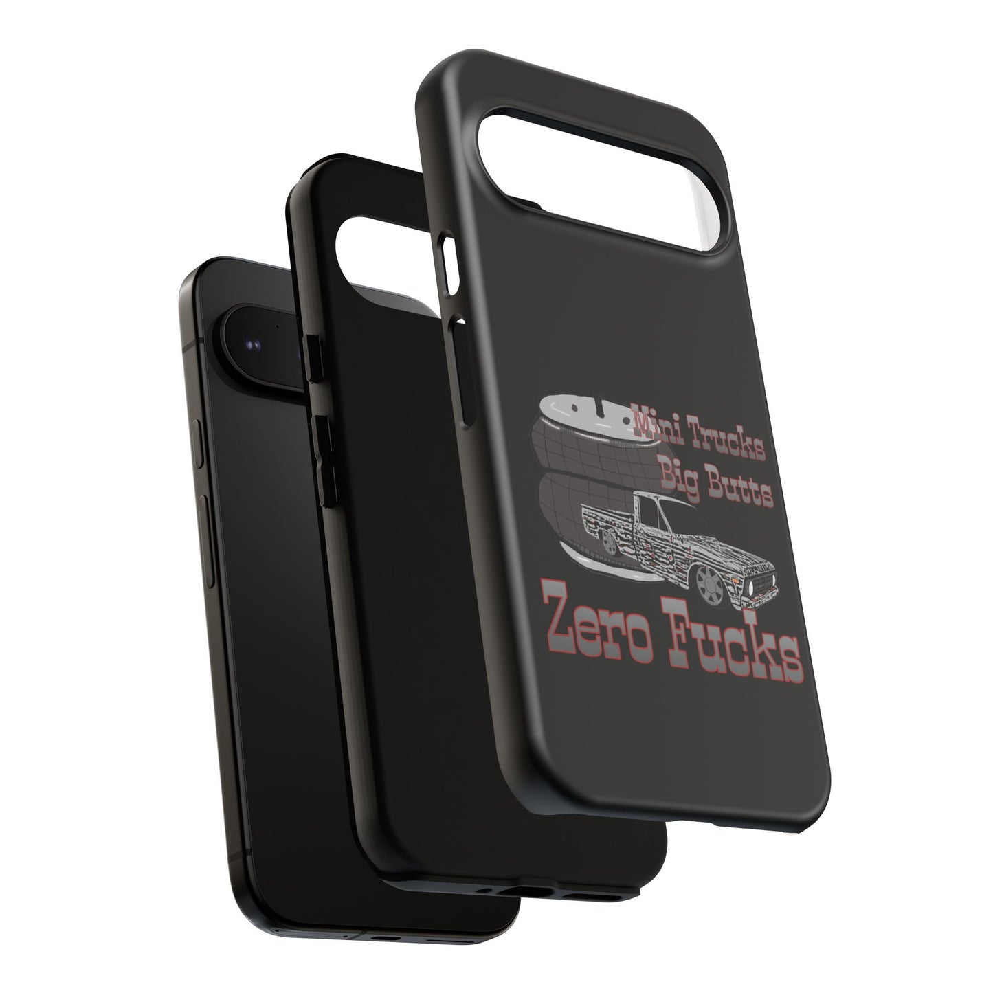 Funny Phone Case - Mini Trucks Big Butts Zero F@cks, Gift for Truck Lovers, Car
