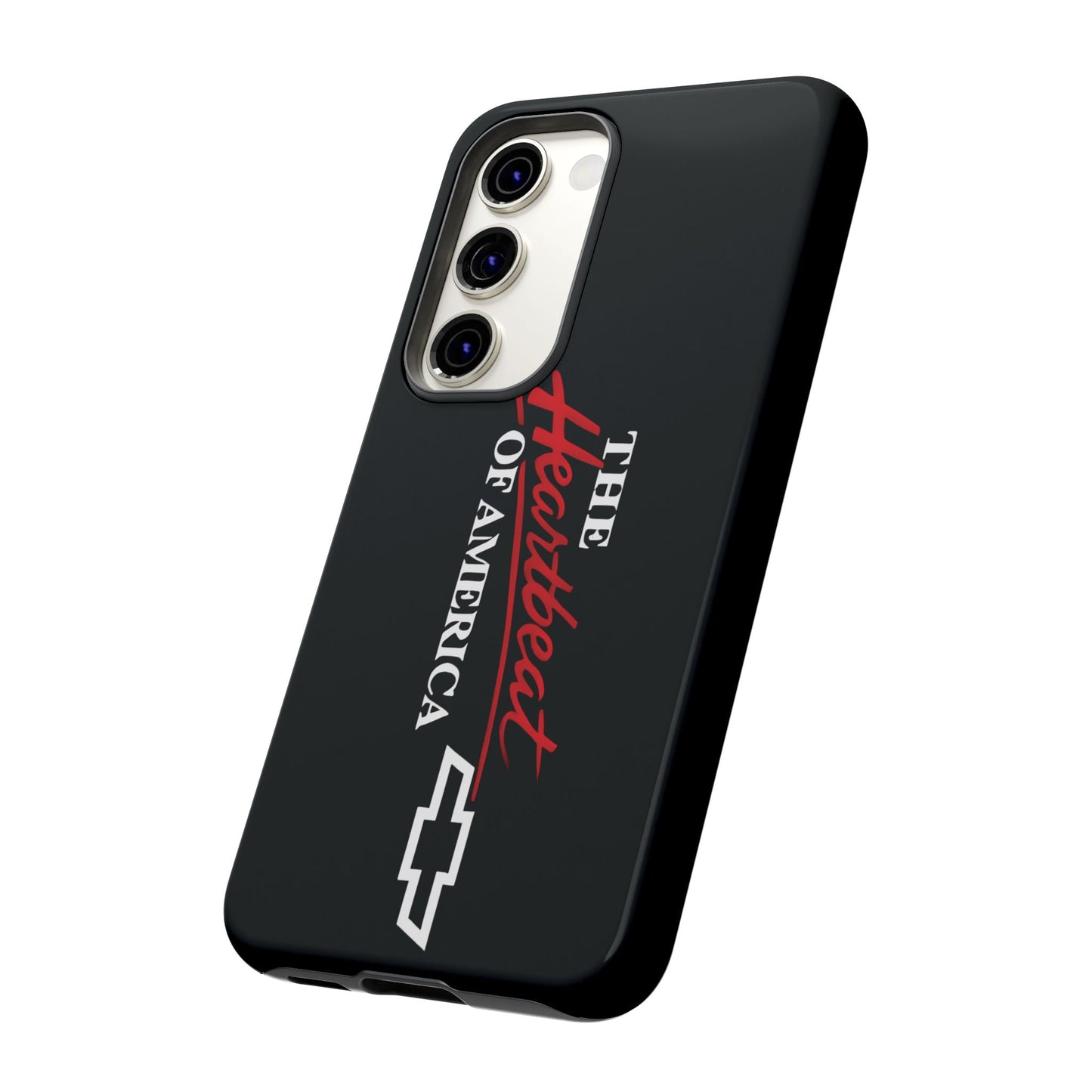 Chevy Phone Case, Tough Cases for Car Lovers, Vintage Style Cover, Heartbeat