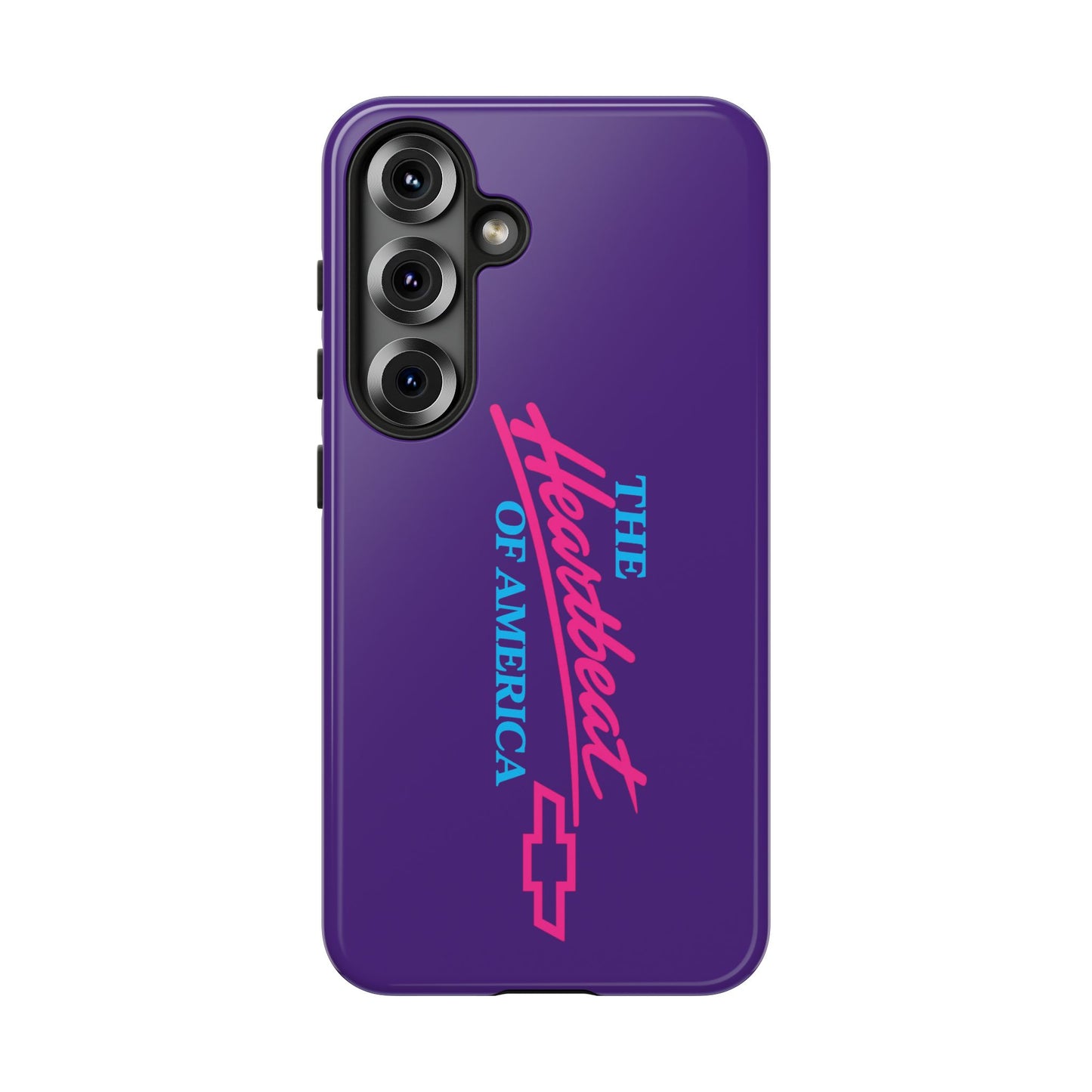 Purple  “The Heartbeat of America” Retro Chevy Logo, Slim Protective Cover