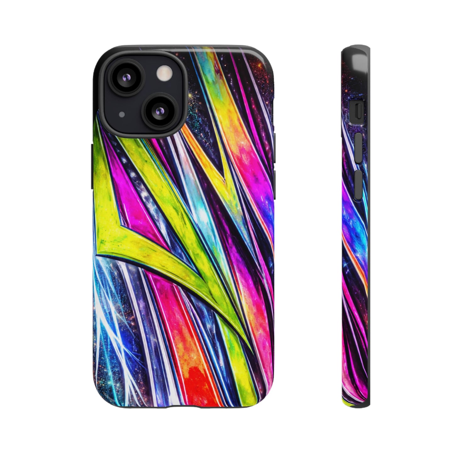 Neon Graffiti Phone Case | Tough Case, Vivid Abstract Street Art
