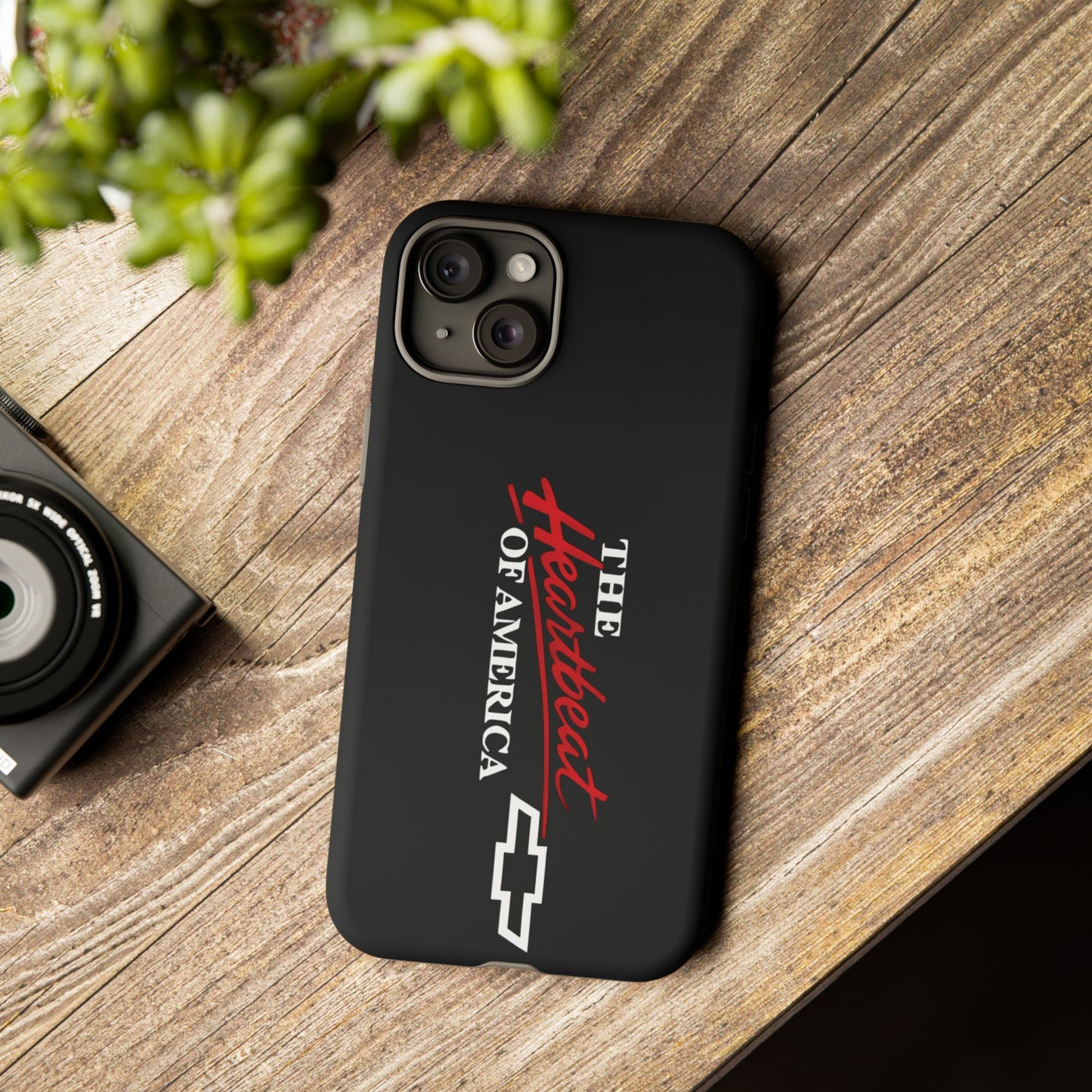 Chevy Phone Case, Tough Cases for Car Lovers, Vintage Style Cover, Heartbeat
