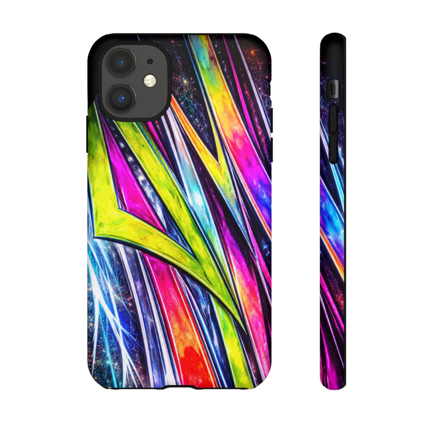 Neon Graffiti Phone Case | Tough Case, Vivid Abstract Street Art