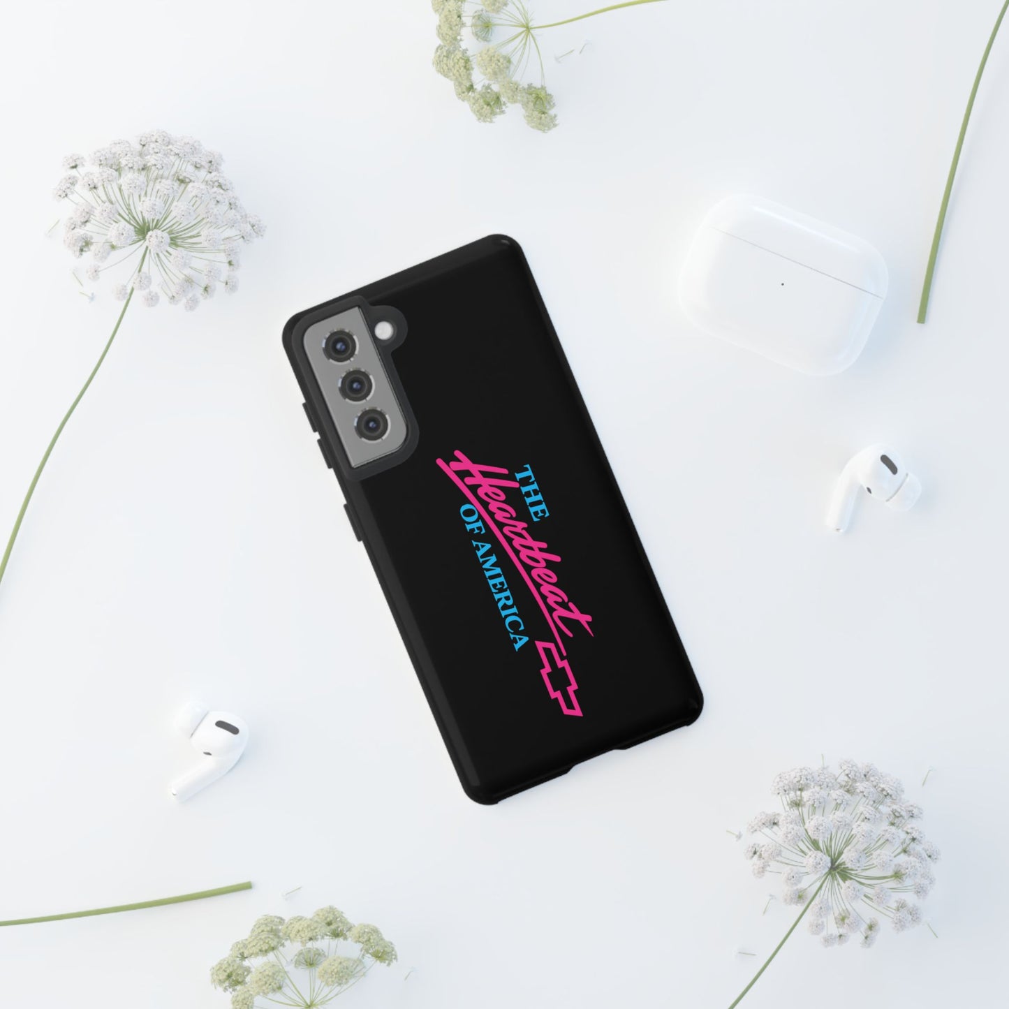 Phone Case — “The Heartbeat of America” Retro Chevy Logo, Slim Protective Cover