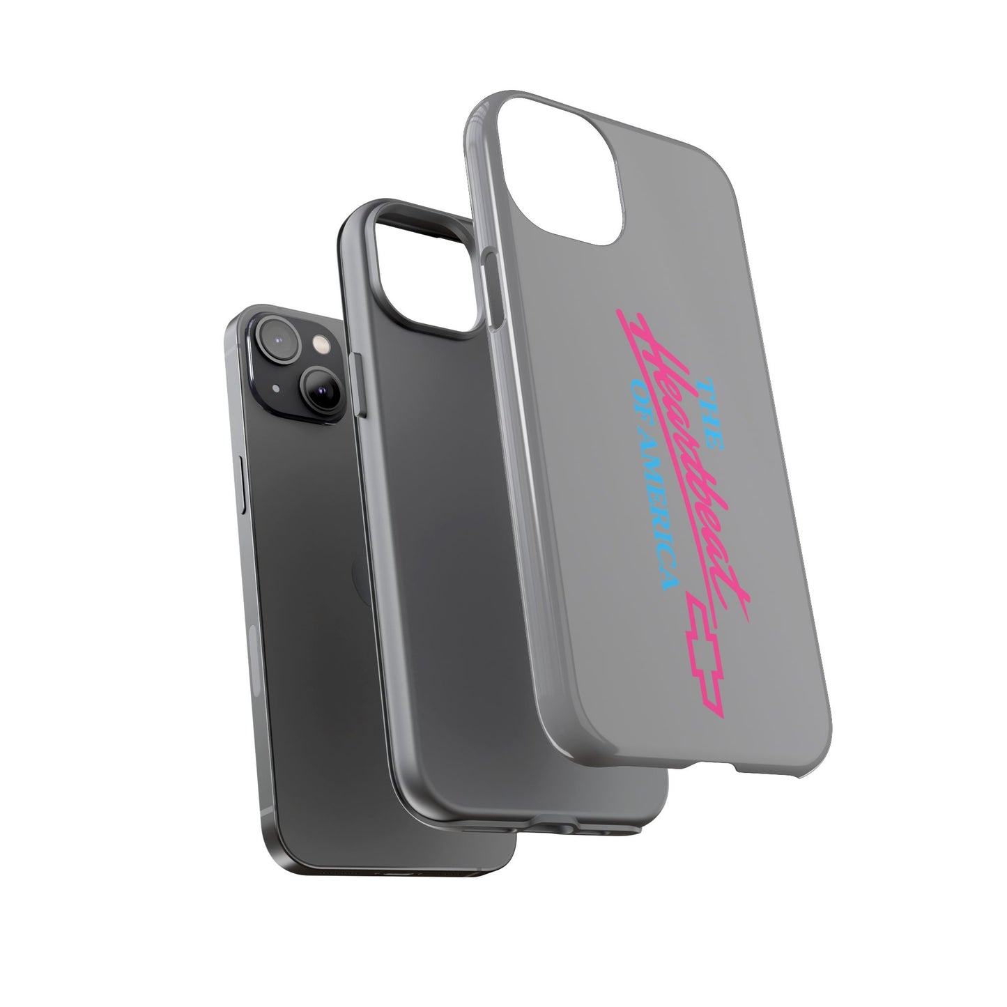 Silver “The Heartbeat of America” Retro Chevy Logo, Slim Protective Cover