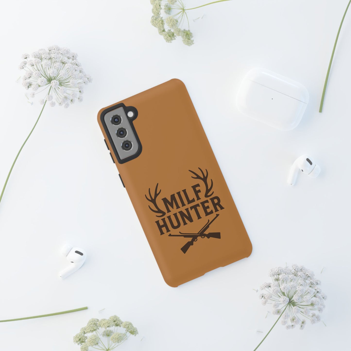 Phone Case, Funny Milf Hunter Design for Tough Cases, Rugged Protective Cover,