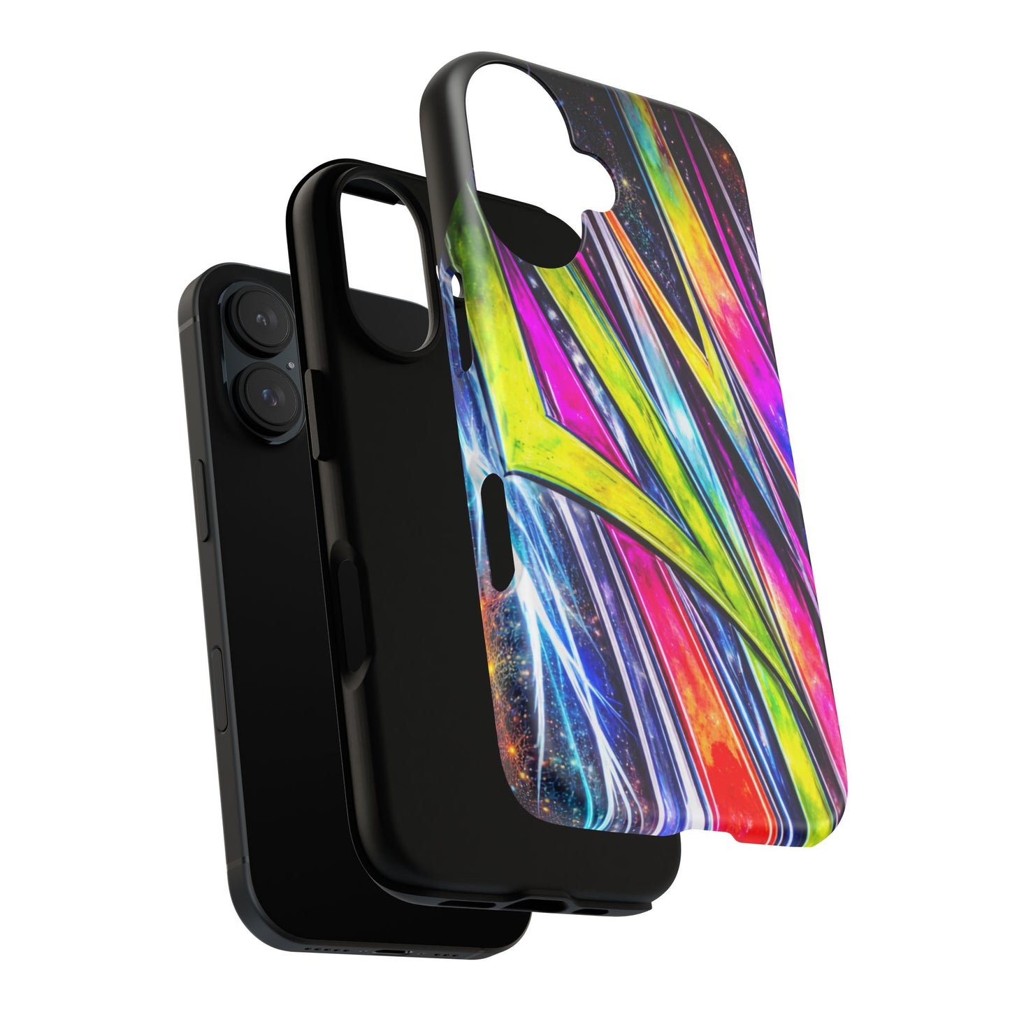 Neon Graffiti Phone Case | Tough Case, Vivid Abstract Street Art