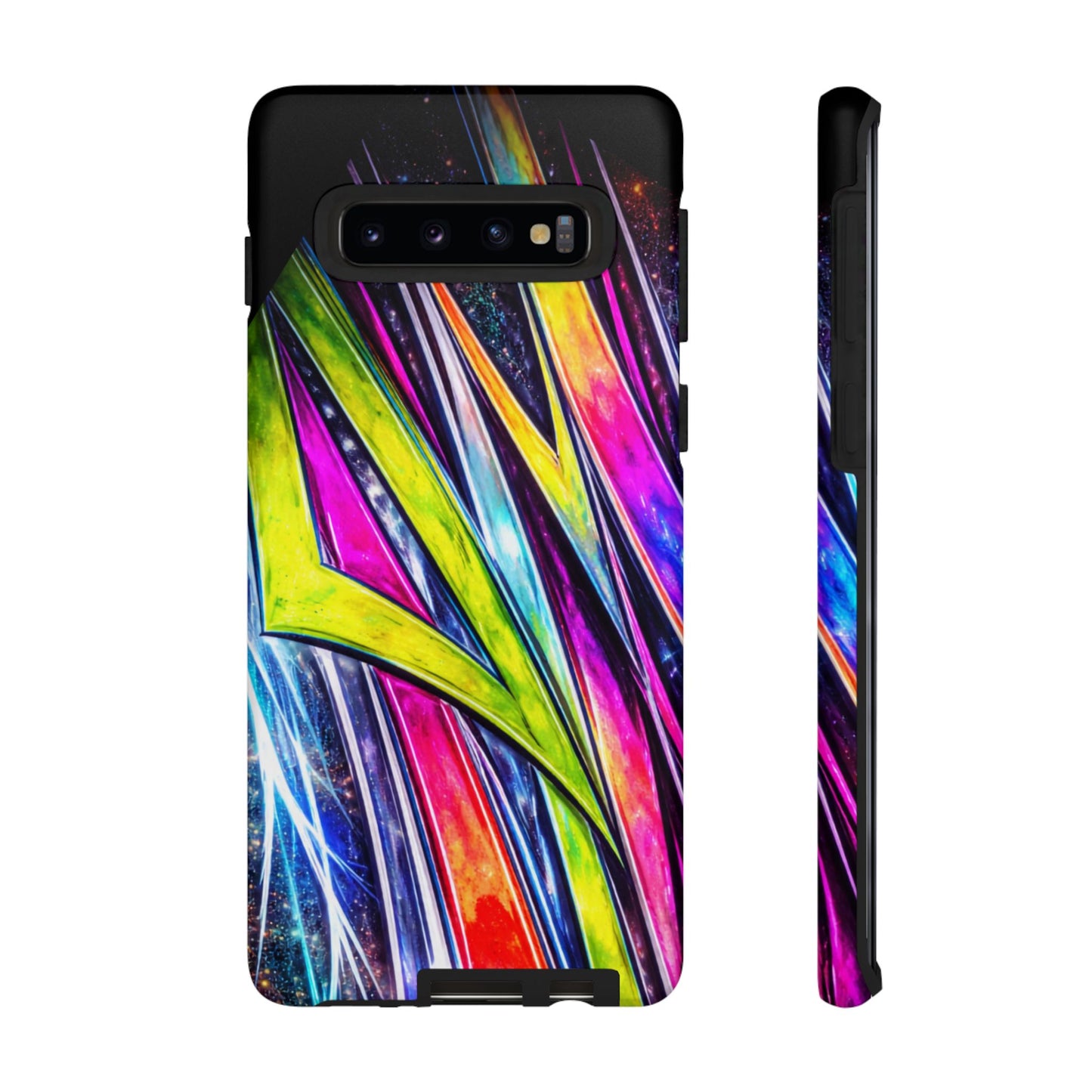 Neon Graffiti Phone Case | Tough Case, Vivid Abstract Street Art