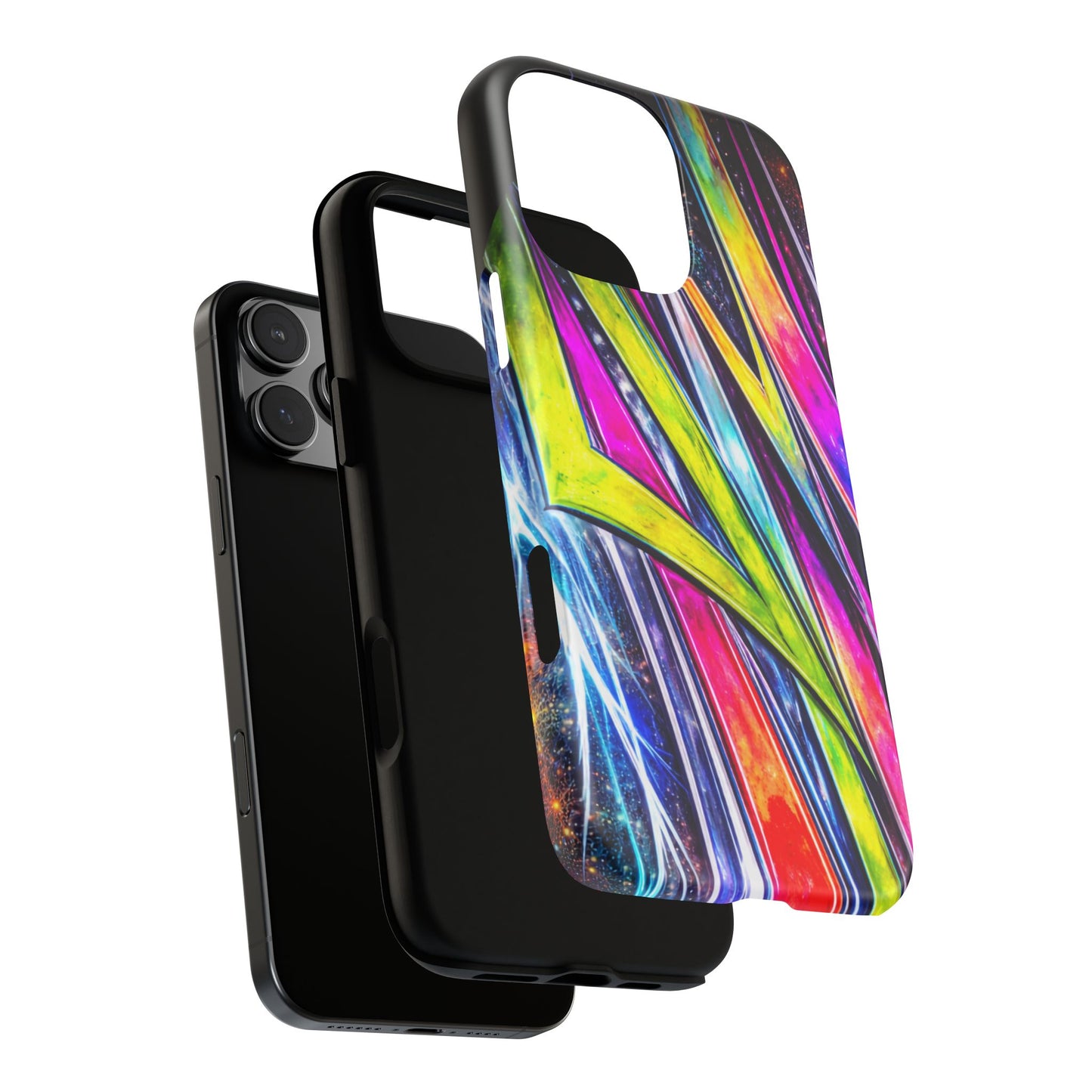 Neon Graffiti Phone Case | Tough Case, Vivid Abstract Street Art