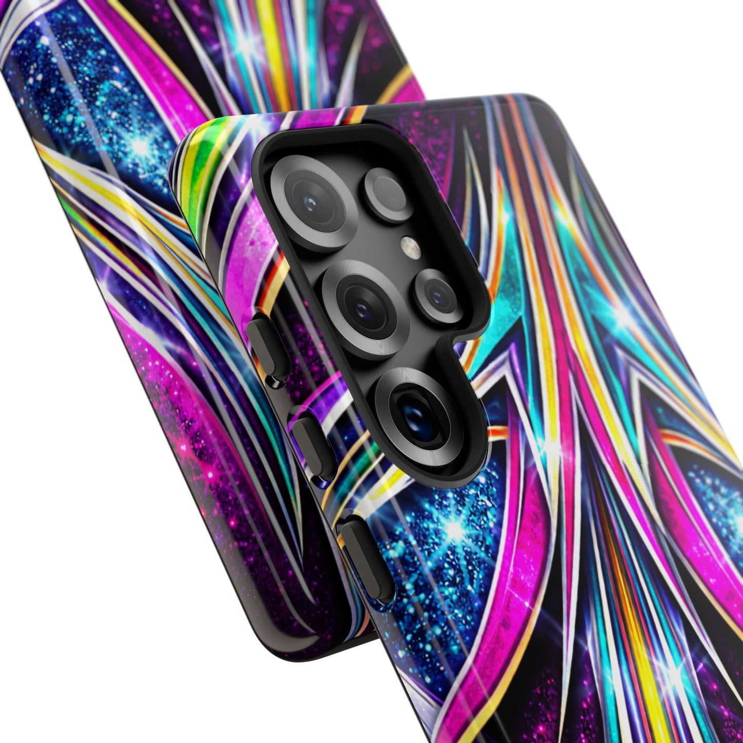 Custom Lowrider Pinstripe Swirl Tough Phone Case – Impact Resistant