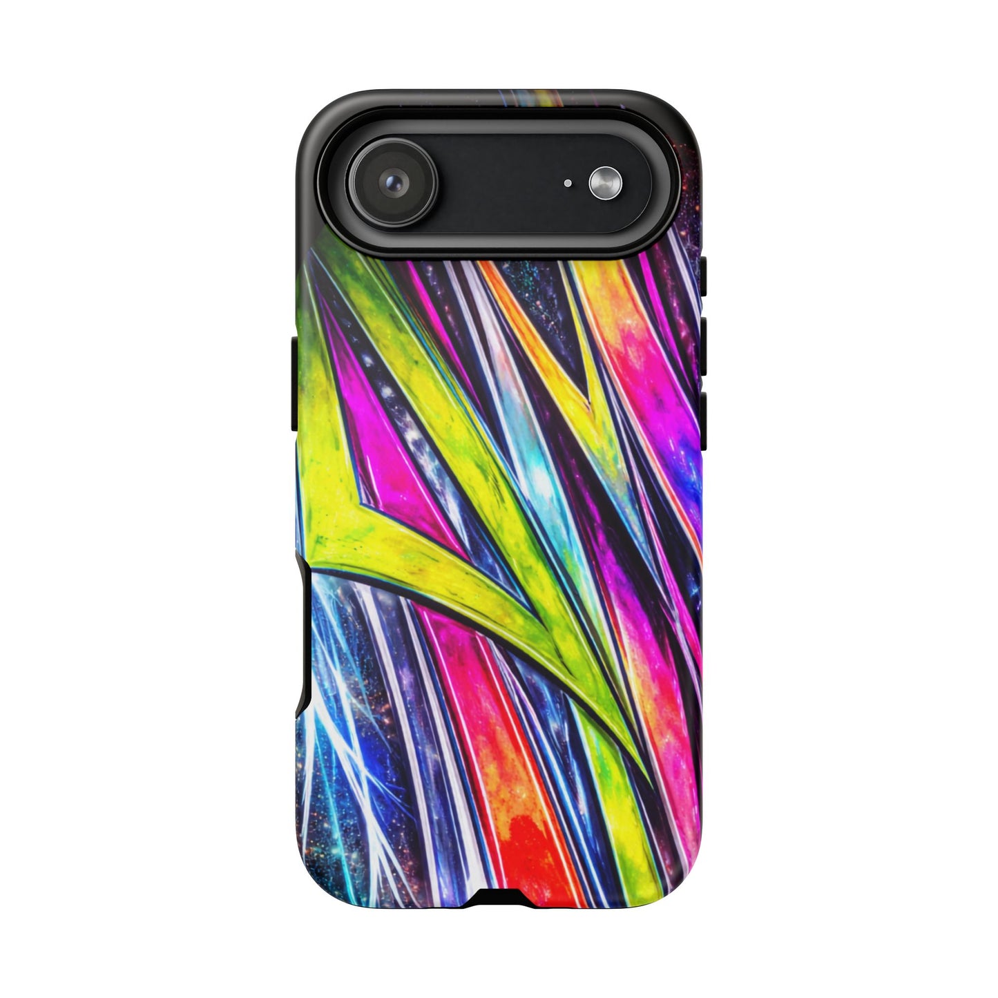 Neon Graffiti Phone Case | Tough Case, Vivid Abstract Street Art