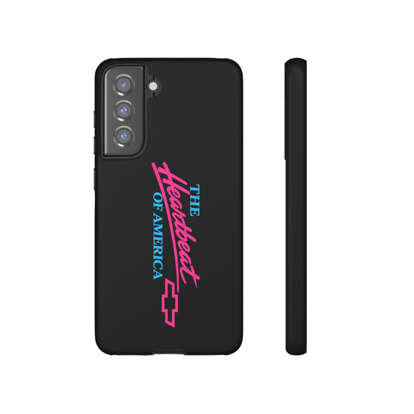 Phone Case — “The Heartbeat of America” Retro Chevy Logo, Slim Protective Cover