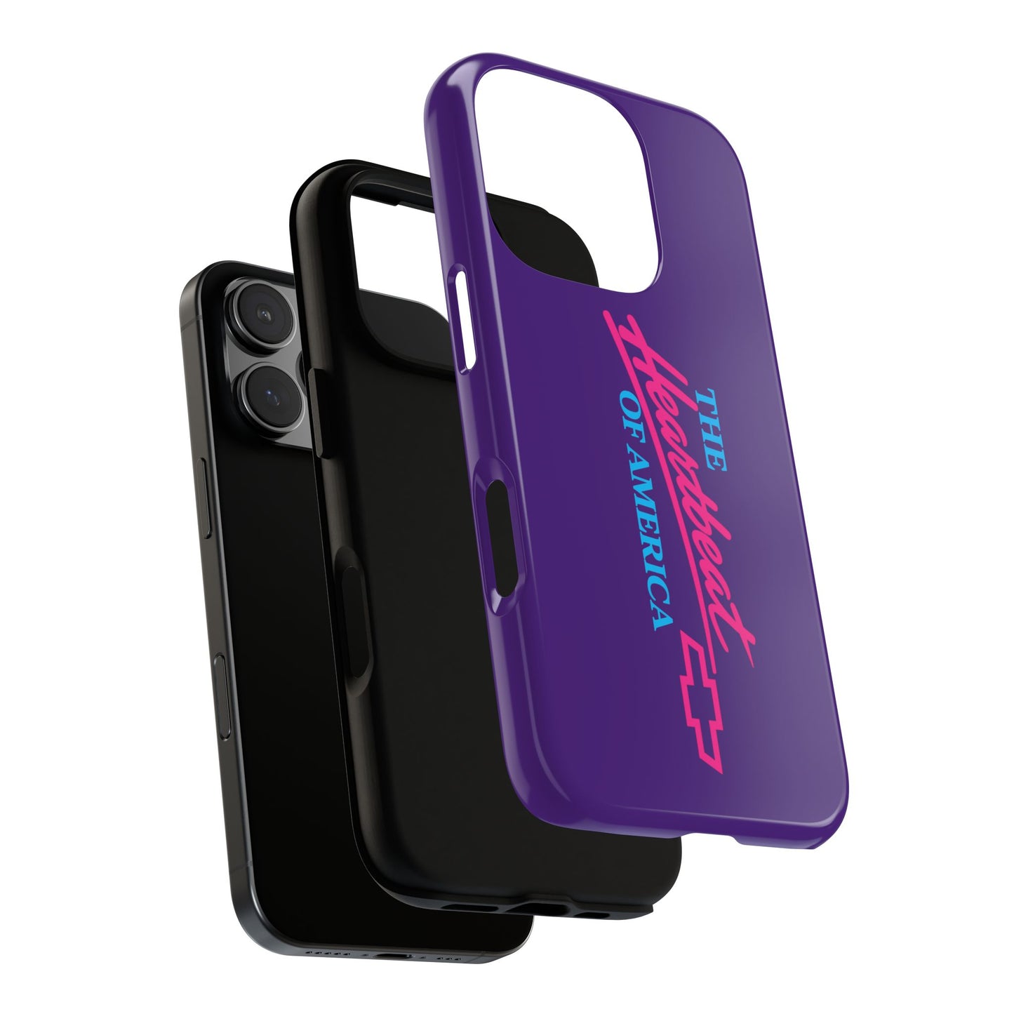 Purple  “The Heartbeat of America” Retro Chevy Logo, Slim Protective Cover