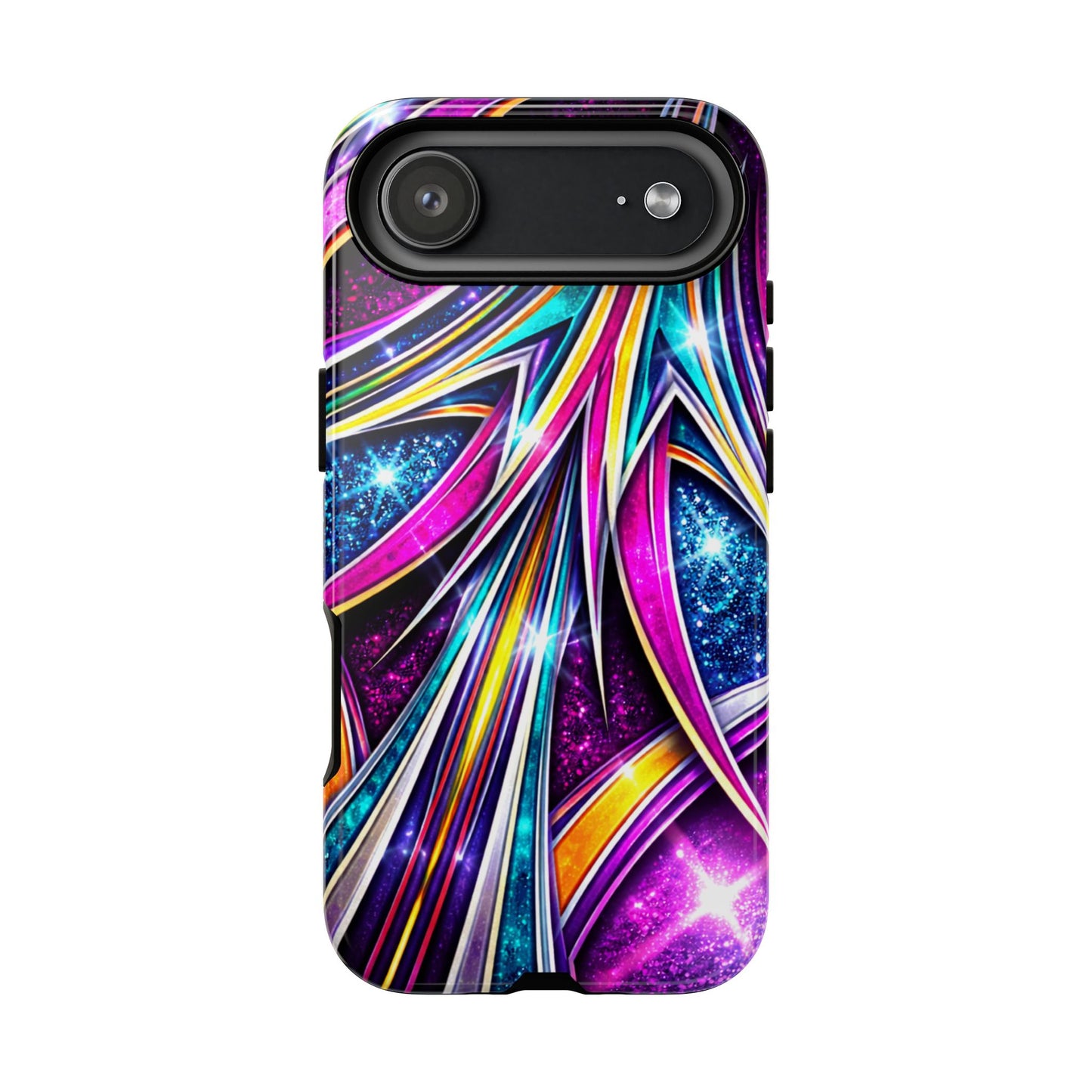 Custom Lowrider Pinstripe Swirl Tough Phone Case – Impact Resistant