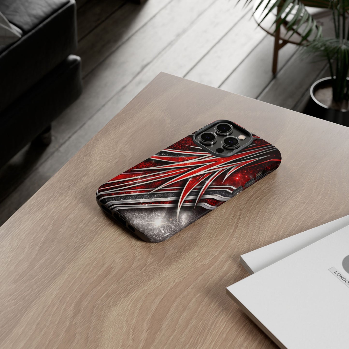 Mini Truck Inspired Pinstripe Graphic Heavy Duty Phone Case