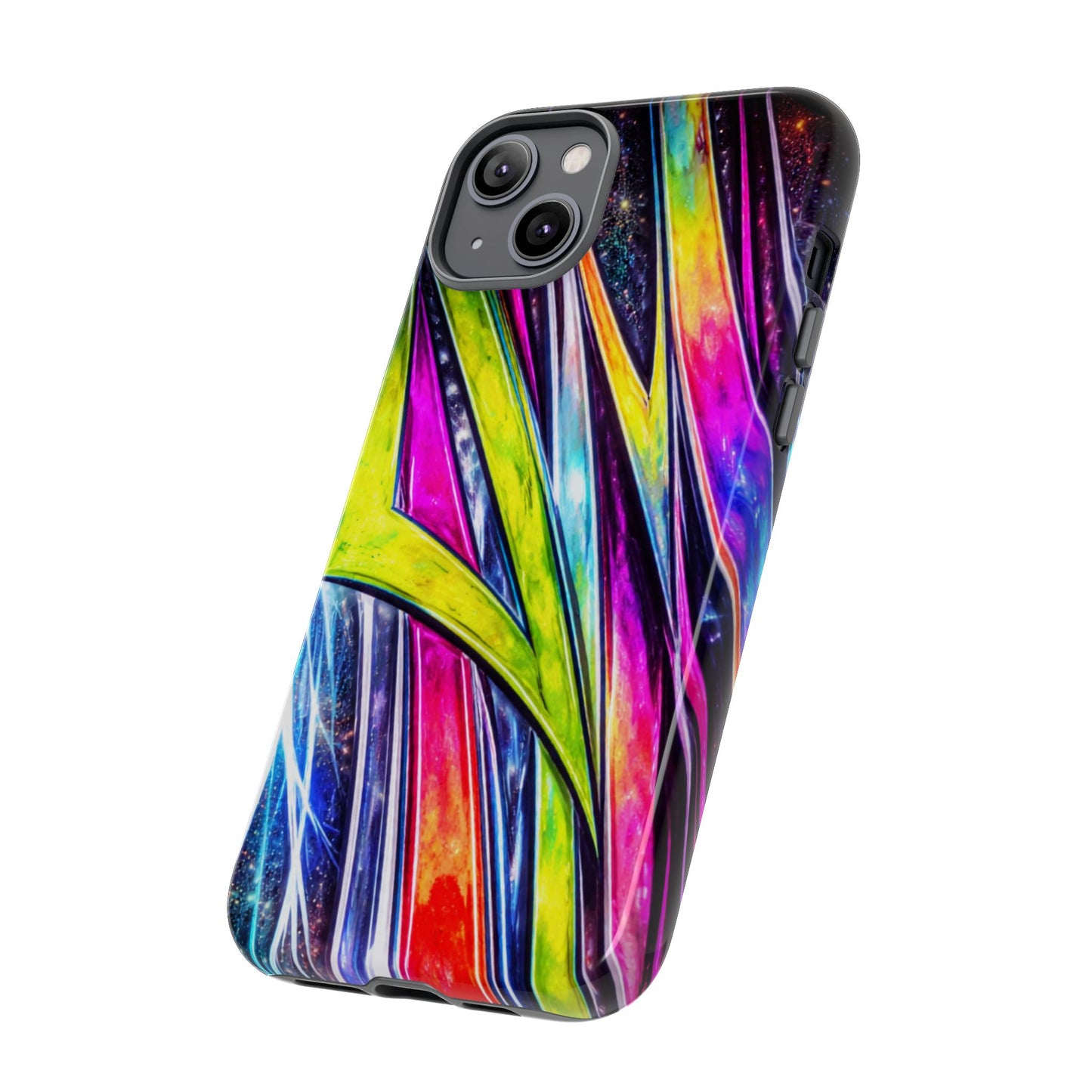 Neon Graffiti Phone Case | Tough Case, Vivid Abstract Street Art