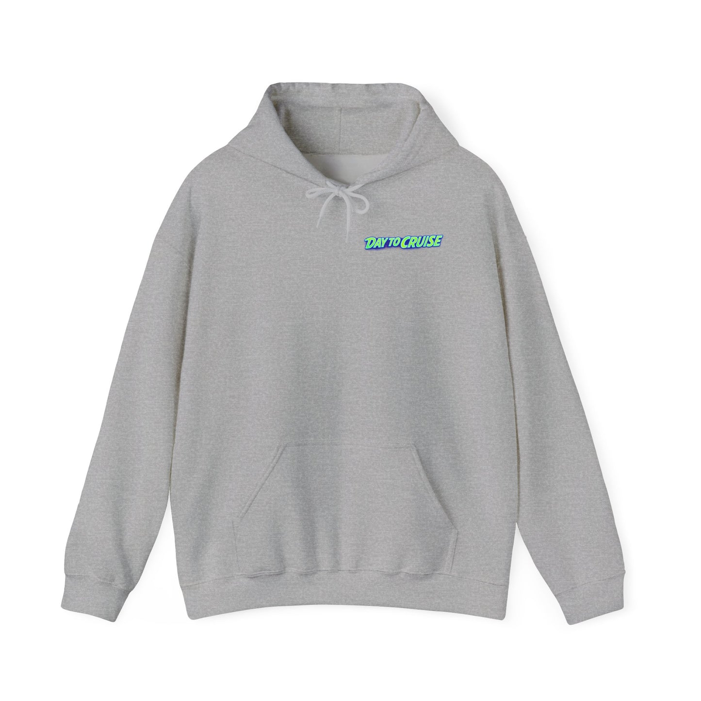 Cruise Night Hoodie — "Day To Cruise" Retro UFO Car Graphic