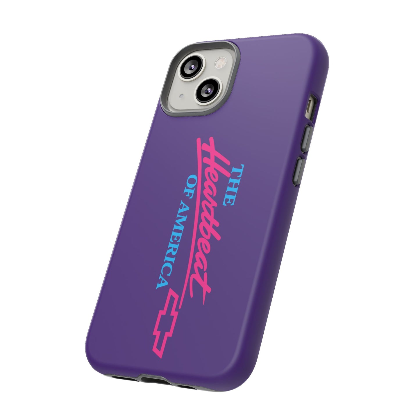 Purple  “The Heartbeat of America” Retro Chevy Logo, Slim Protective Cover