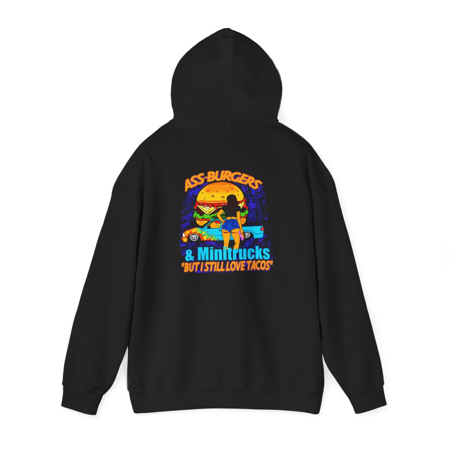 Minitrucks and Tacos Hoodie — Vintage Truck Graphic Sweatshirt