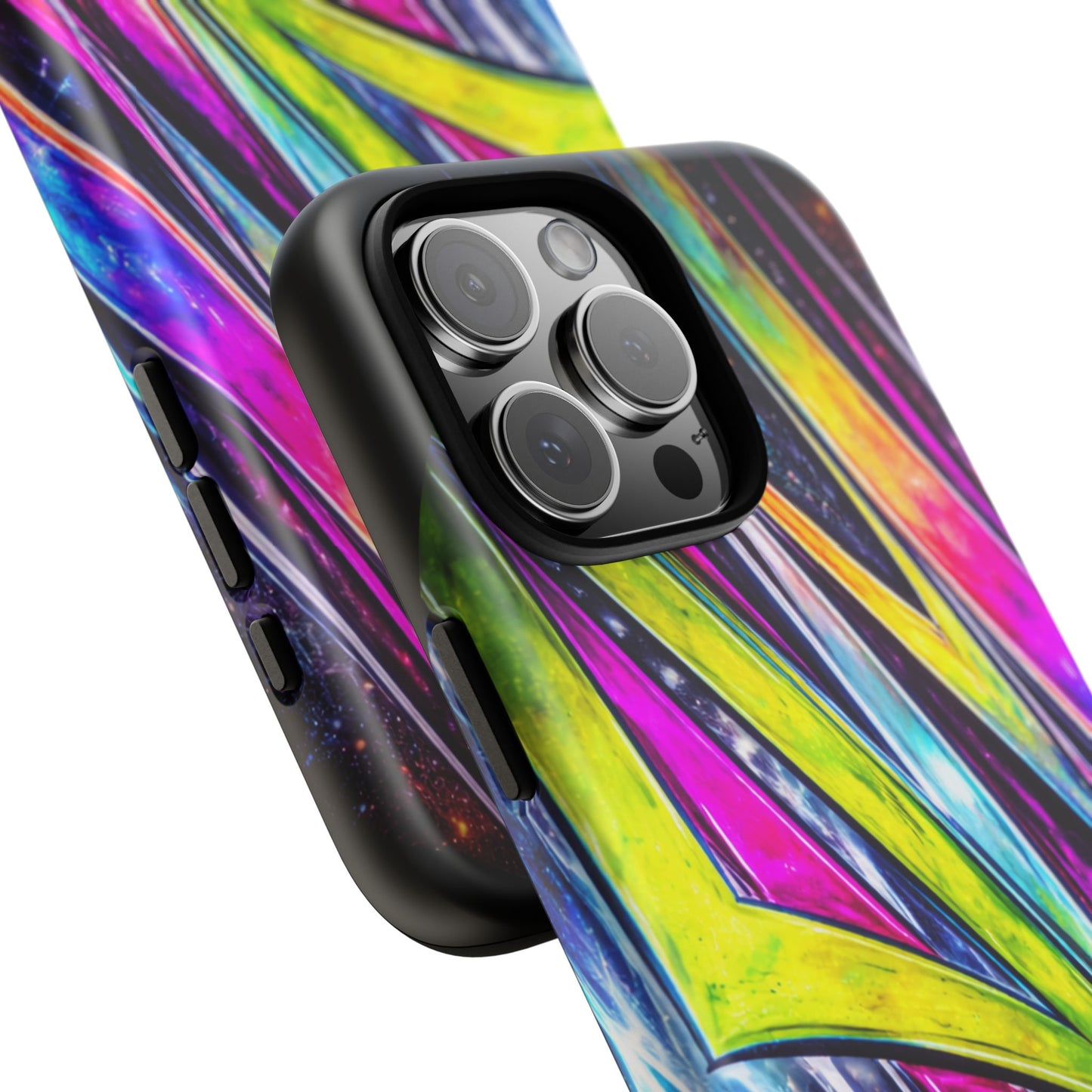 Neon Graffiti Phone Case | Tough Case, Vivid Abstract Street Art