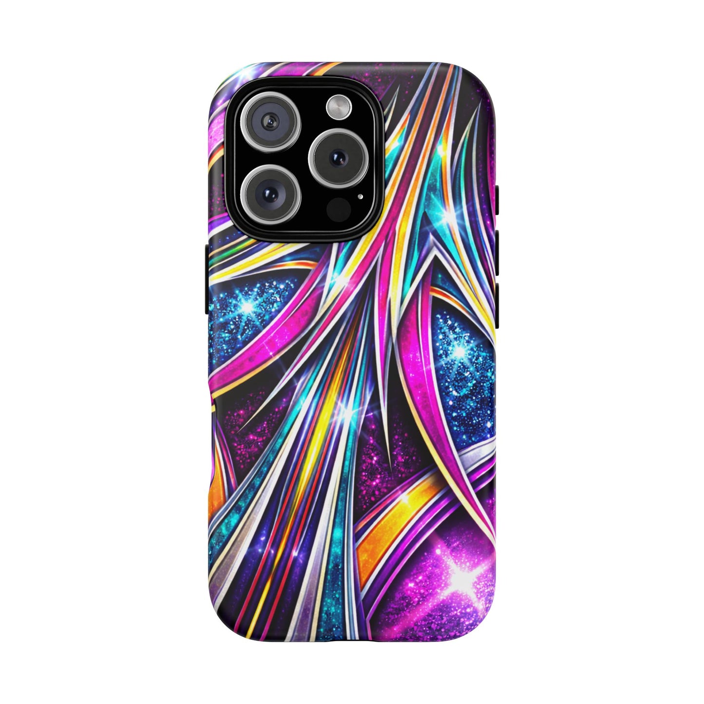 Custom Lowrider Pinstripe Swirl Tough Phone Case – Impact Resistant