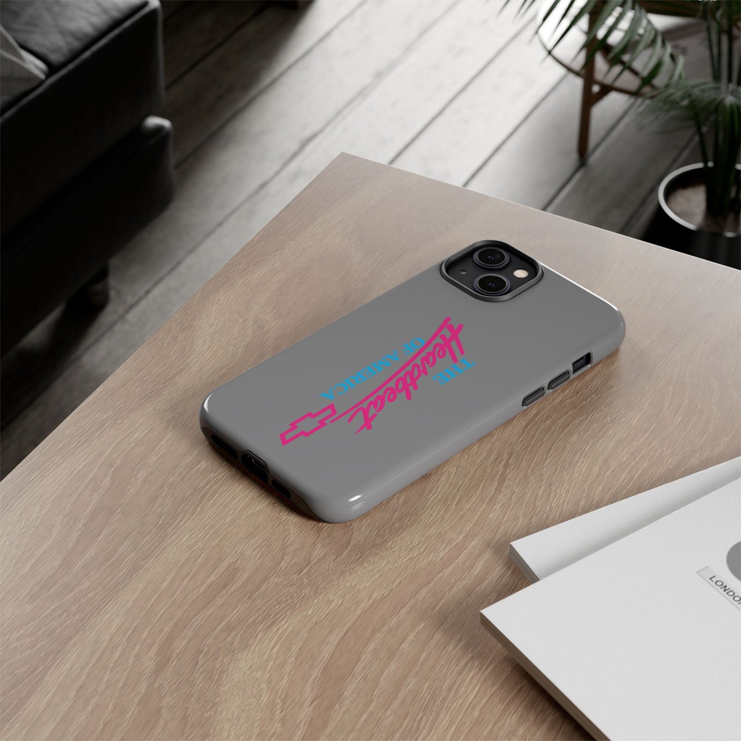 Silver “The Heartbeat of America” Retro Chevy Logo, Slim Protective Cover