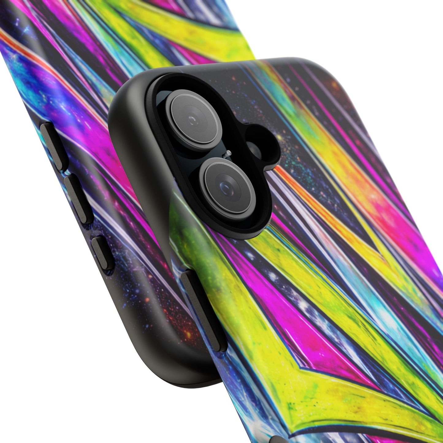 Neon Graffiti Phone Case | Tough Case, Vivid Abstract Street Art
