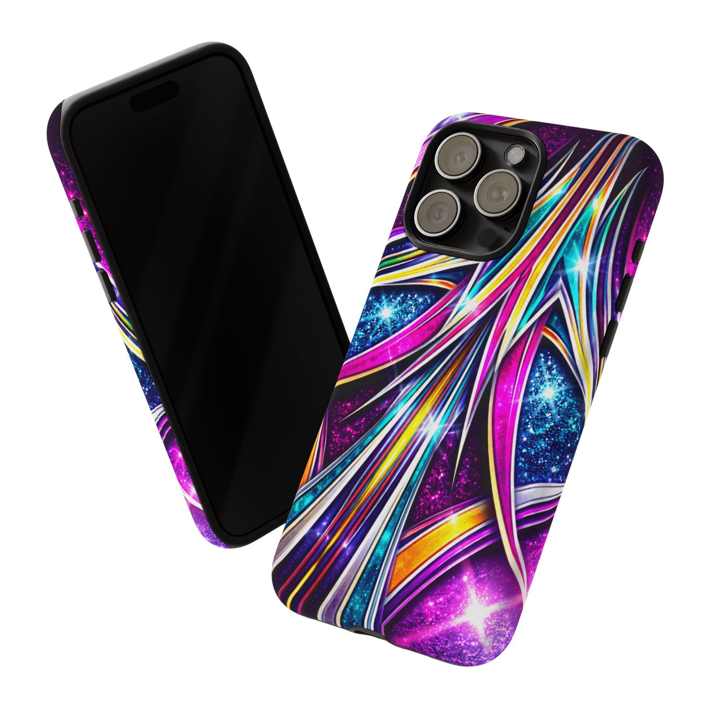 Custom Lowrider Pinstripe Swirl Tough Phone Case – Impact Resistant