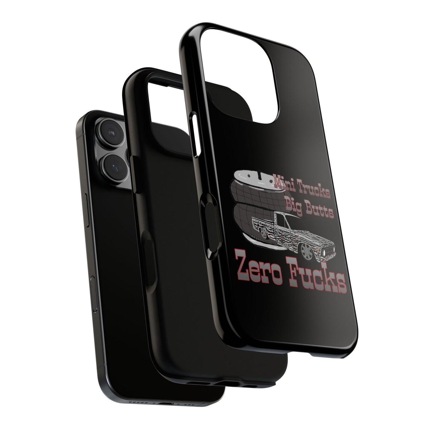 Funny Phone Case - Mini Trucks Big Butts Zero F@cks, Gift for Truck Lovers, Car