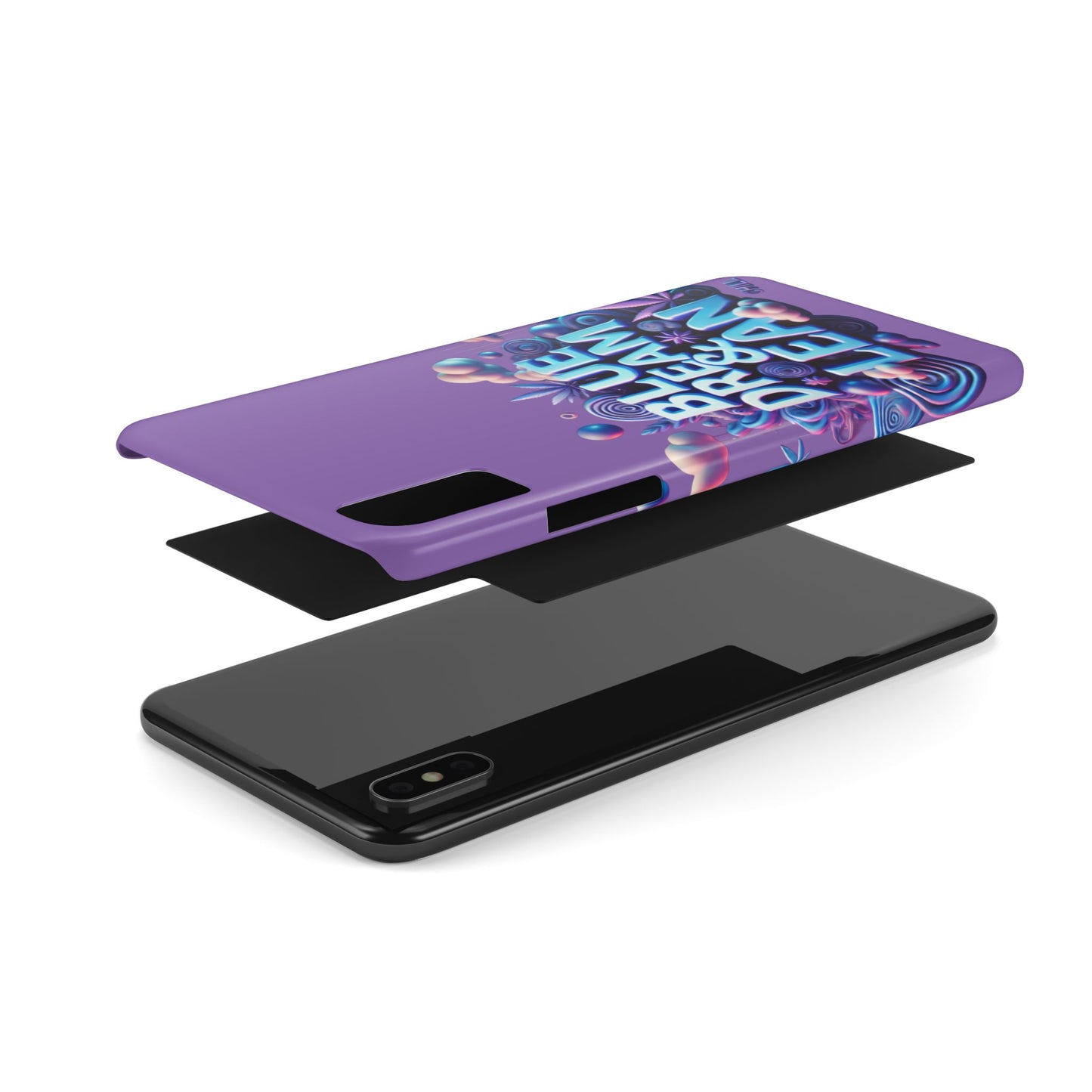 Vibrant Slim Phone Cases - 'Blue Dream & Lean' Design for Trendsetters