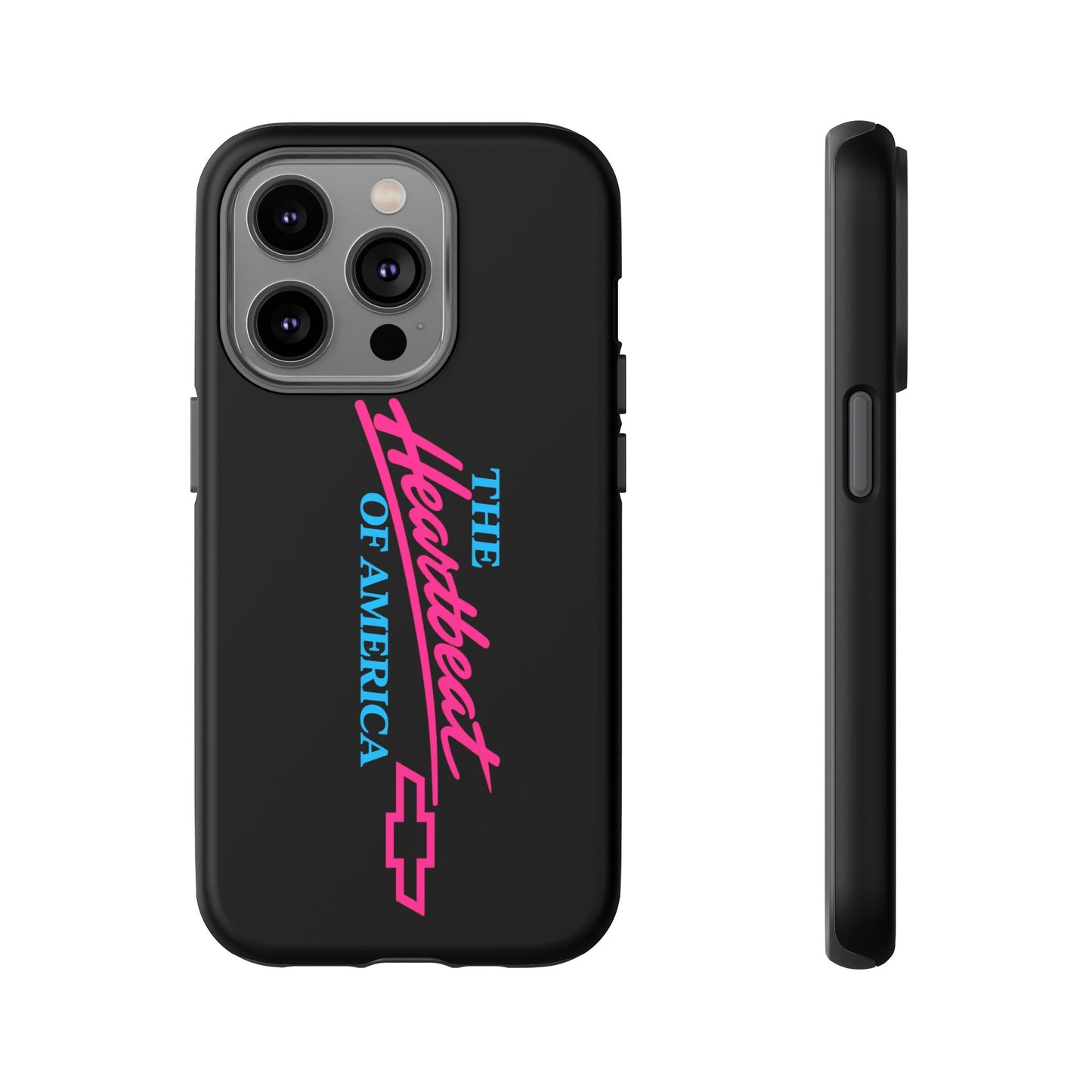 Phone Case — “The Heartbeat of America” Retro Chevy Logo, Slim Protective Cover