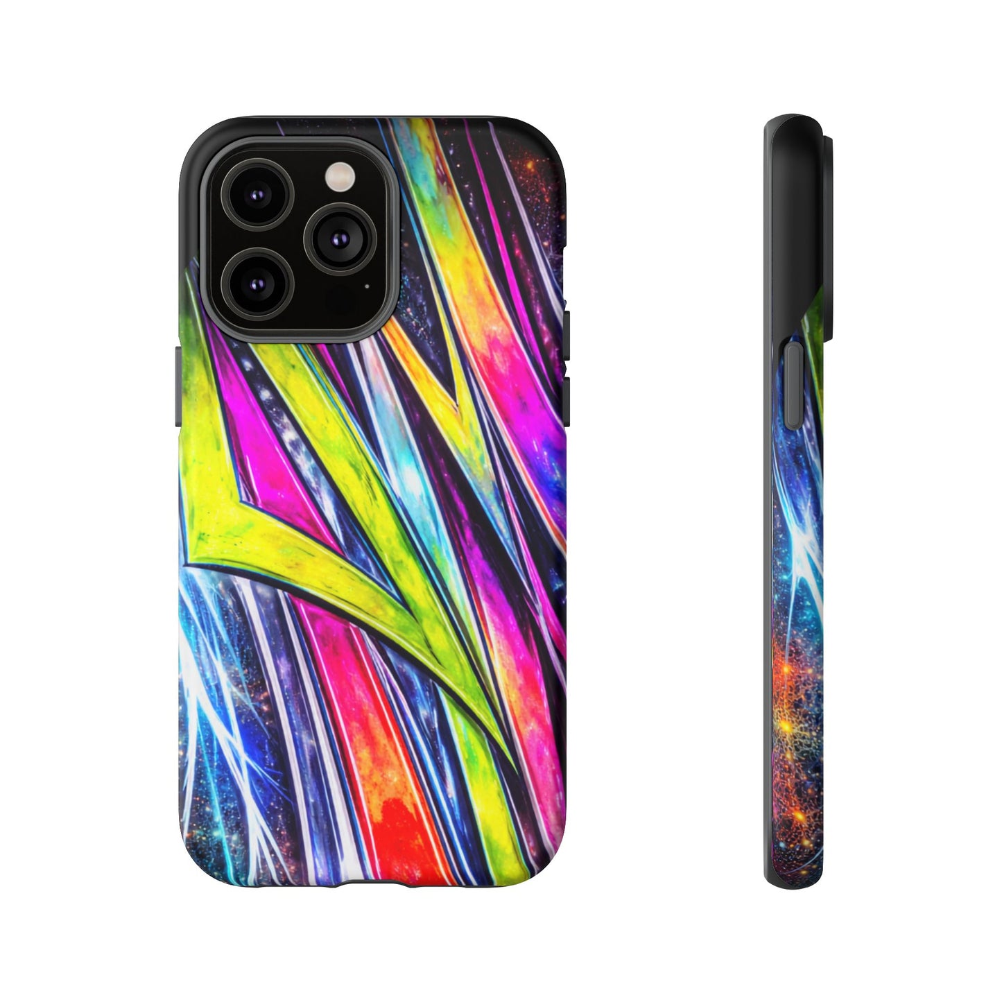 Neon Graffiti Phone Case | Tough Case, Vivid Abstract Street Art