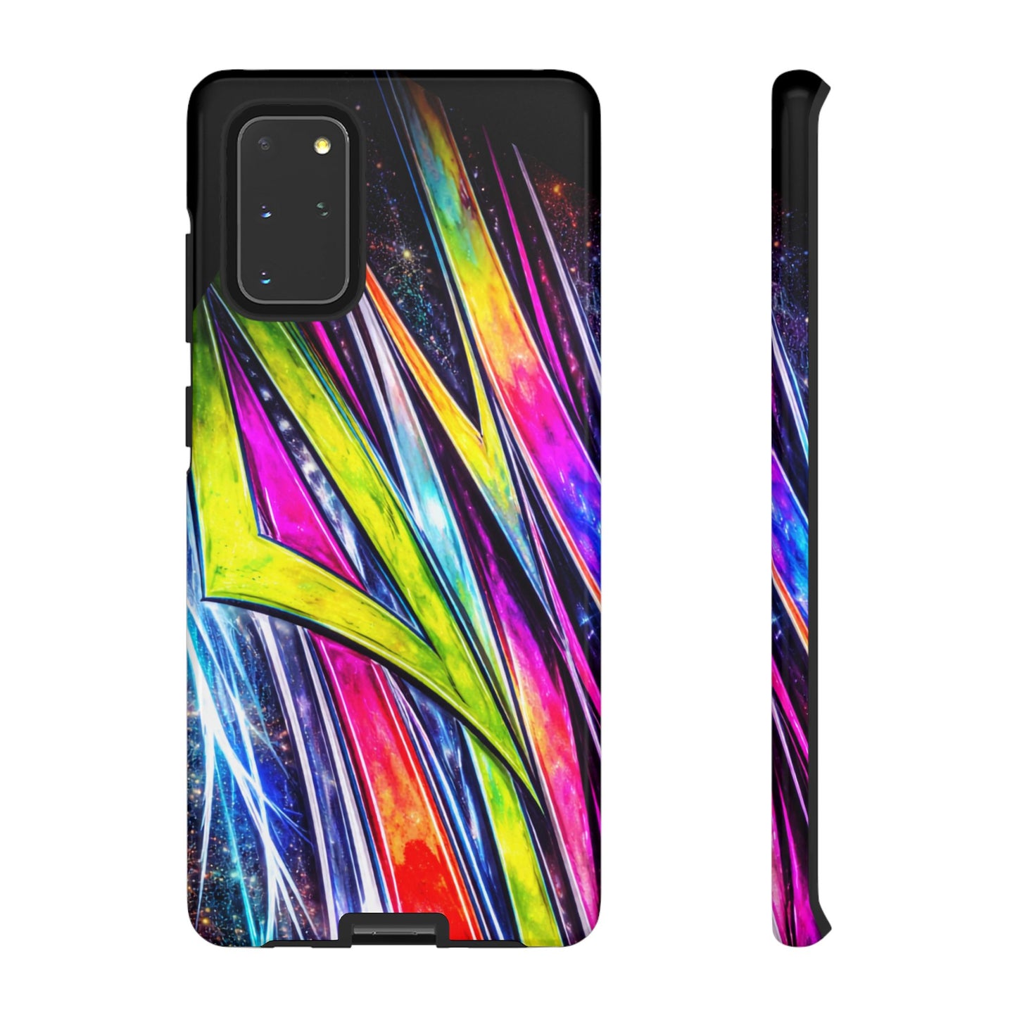 Neon Graffiti Phone Case | Tough Case, Vivid Abstract Street Art