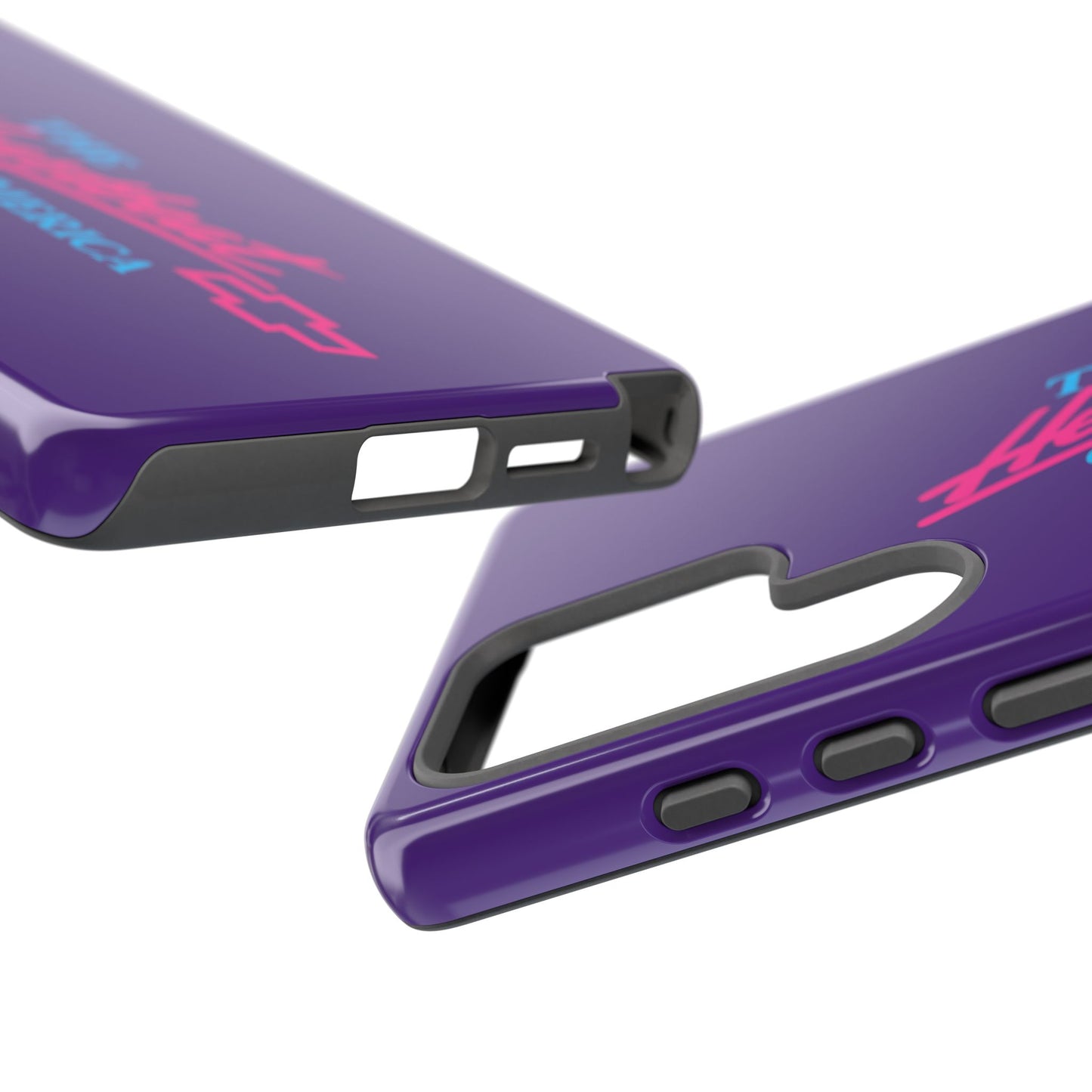 Purple  “The Heartbeat of America” Retro Chevy Logo, Slim Protective Cover