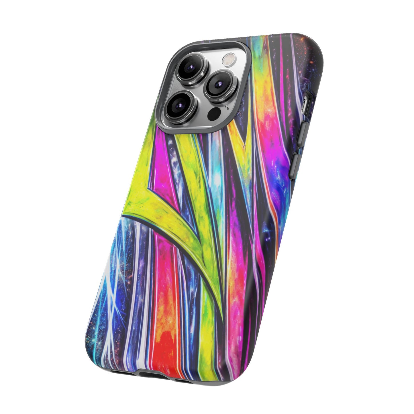 Neon Graffiti Phone Case | Tough Case, Vivid Abstract Street Art