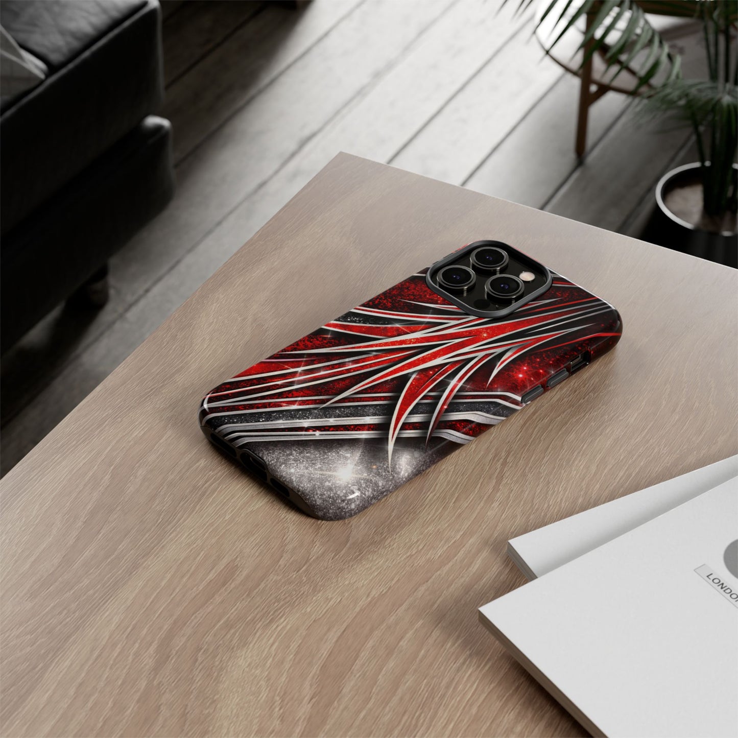 Mini Truck Inspired Pinstripe Graphic Heavy Duty Phone Case