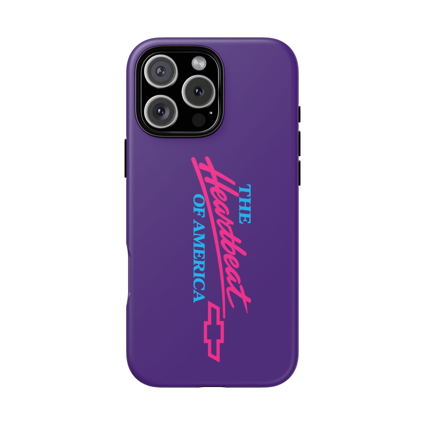 Purple  “The Heartbeat of America” Retro Chevy Logo, Slim Protective Cover