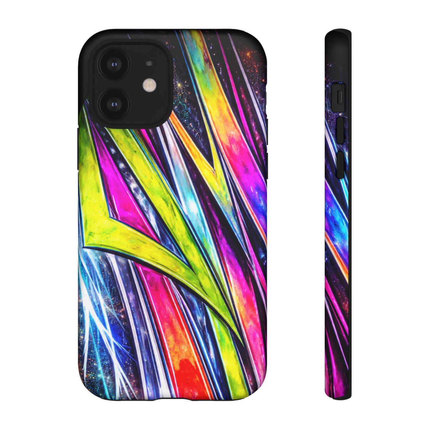 Neon Graffiti Phone Case | Tough Case, Vivid Abstract Street Art