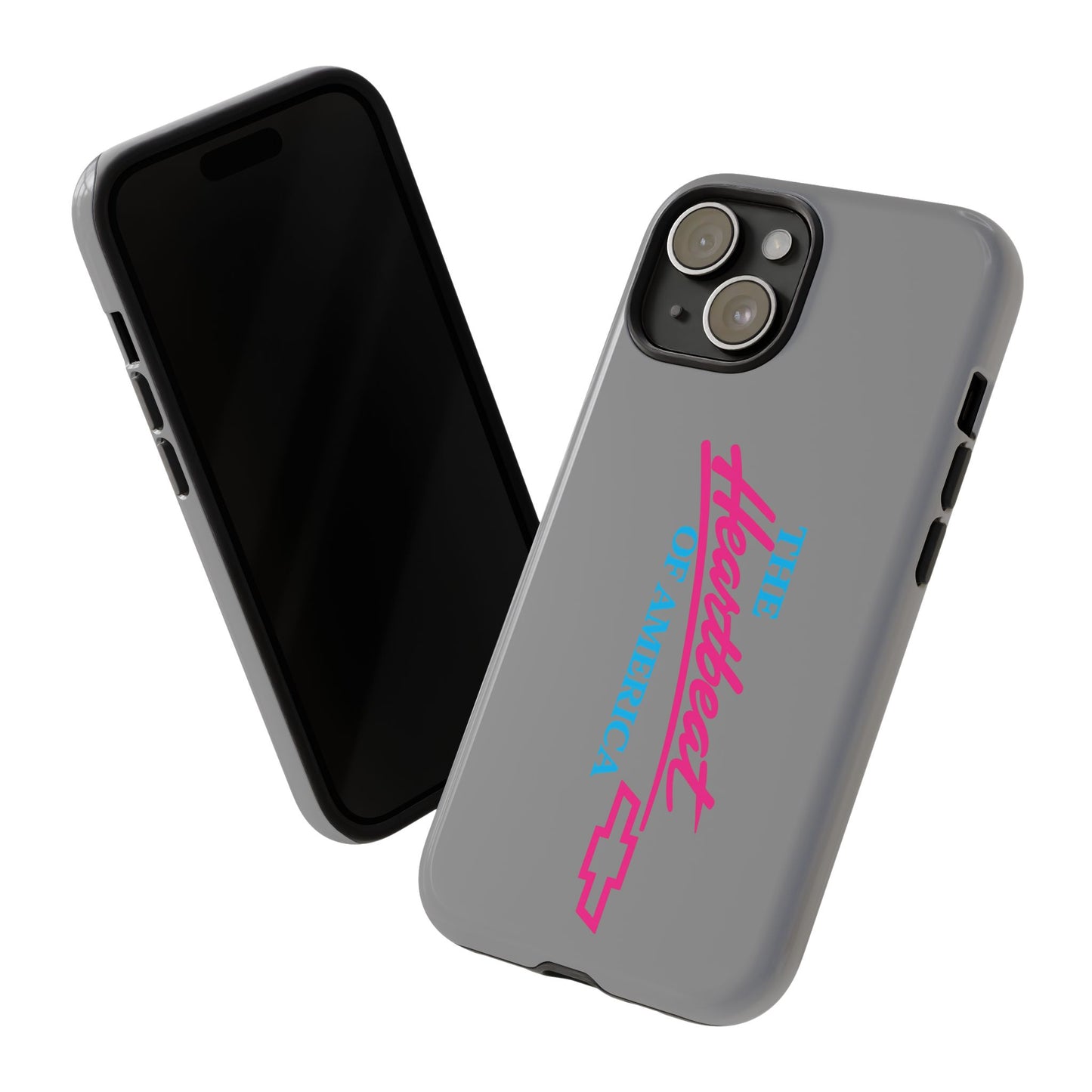 Silver “The Heartbeat of America” Retro Chevy Logo, Slim Protective Cover