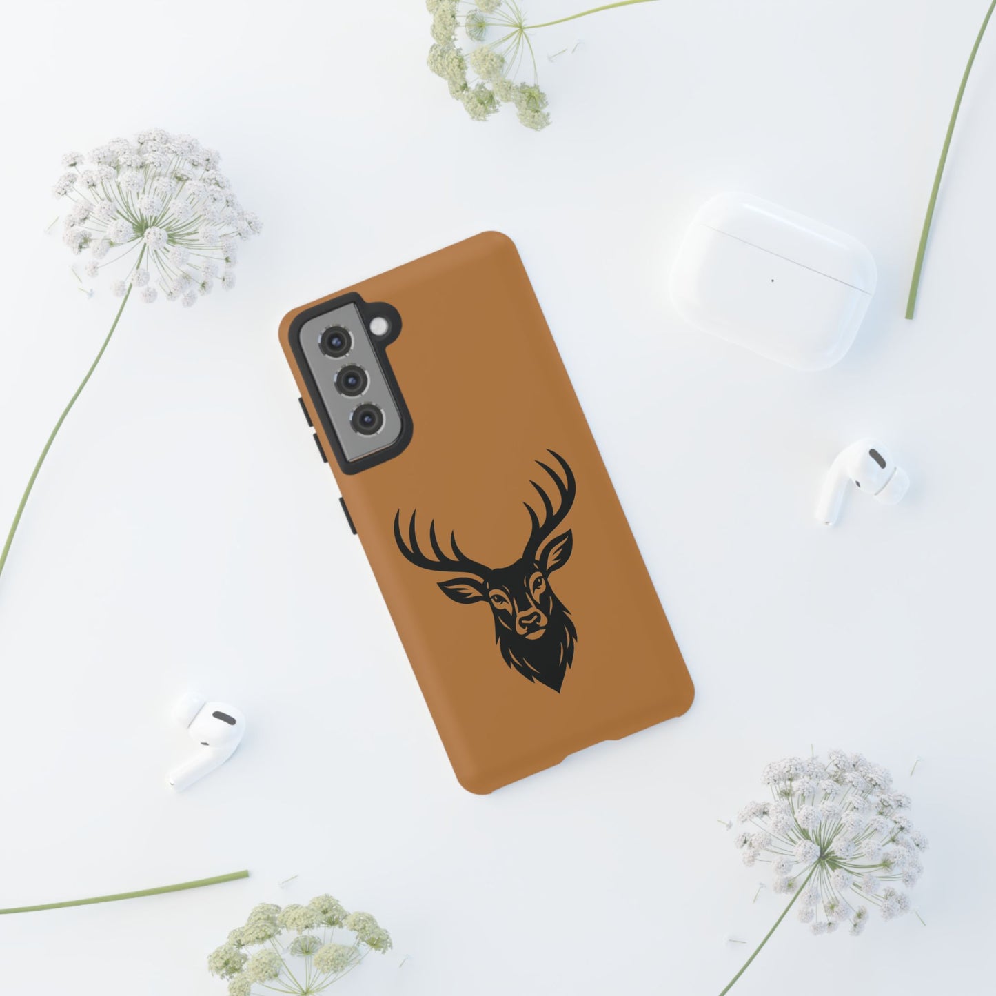 Phone Cases, Deer Buck with Antlers Wildlife Nature Design, Animal Lover Gift,