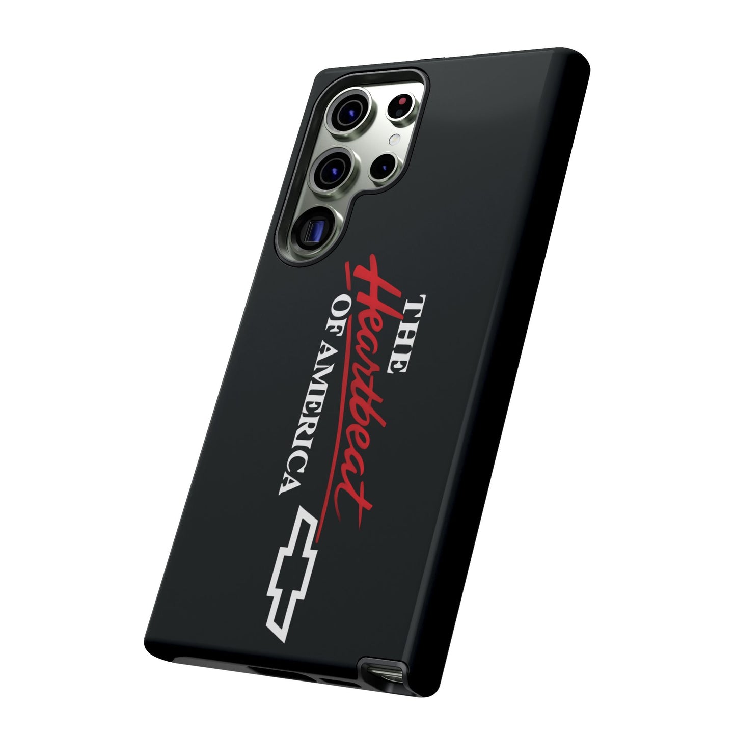 Chevy Phone Case, Tough Cases for Car Lovers, Vintage Style Cover, Heartbeat