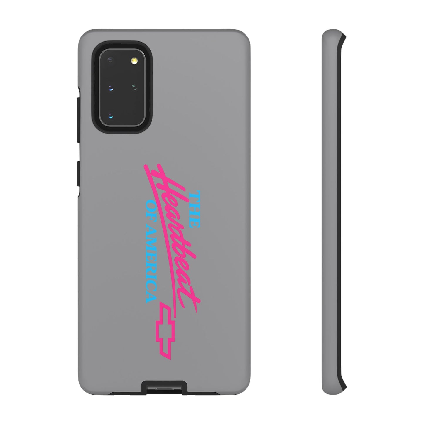 Silver “The Heartbeat of America” Retro Chevy Logo, Slim Protective Cover