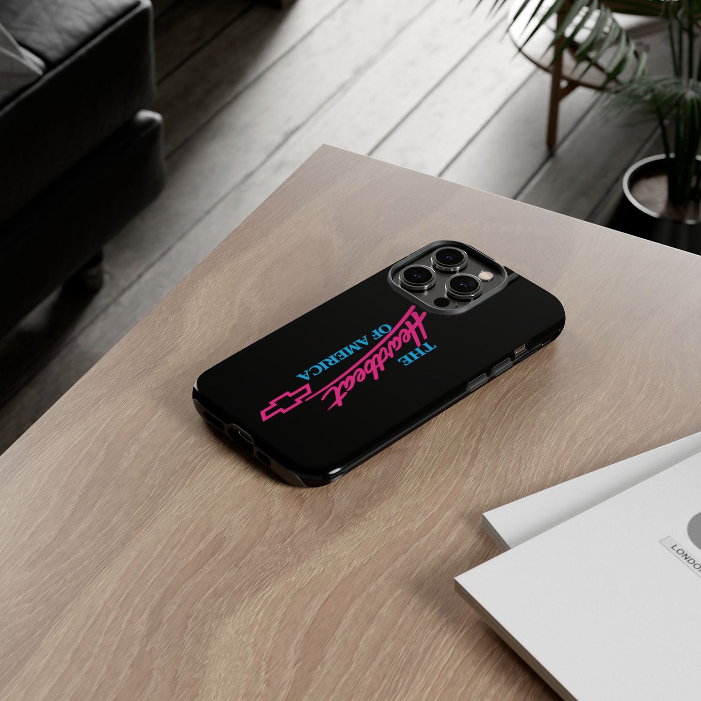 Phone Case — “The Heartbeat of America” Retro Chevy Logo, Slim Protective Cover