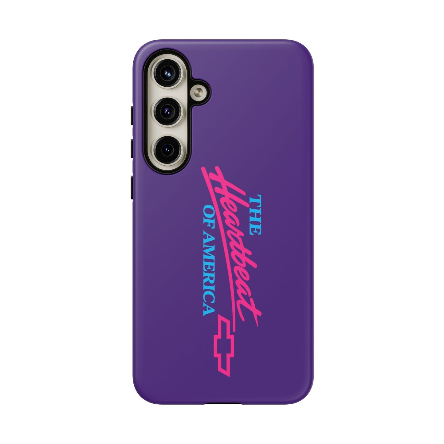 Purple  “The Heartbeat of America” Retro Chevy Logo, Slim Protective Cover