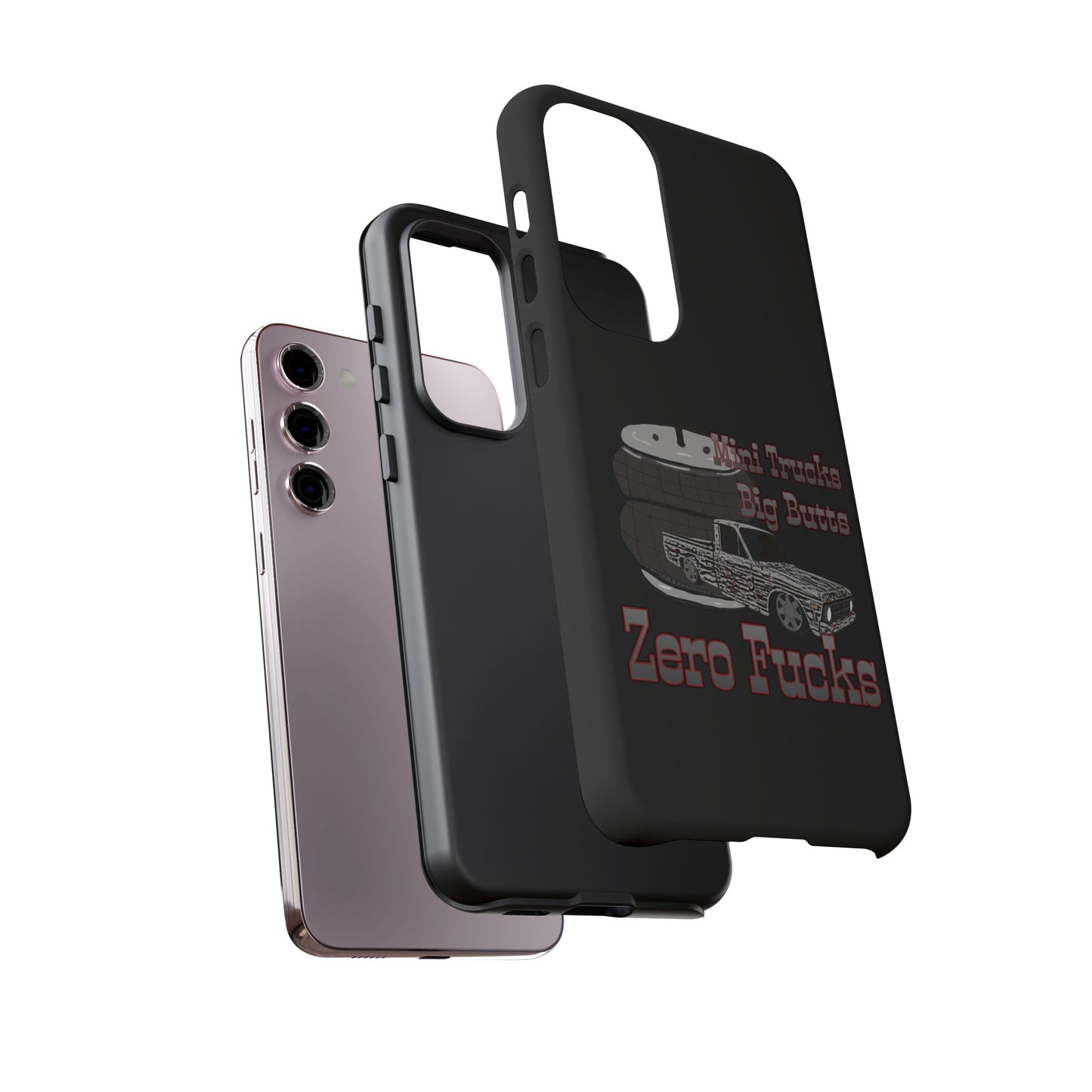 Funny Phone Case - Mini Trucks Big Butts Zero F@cks, Gift for Truck Lovers, Car