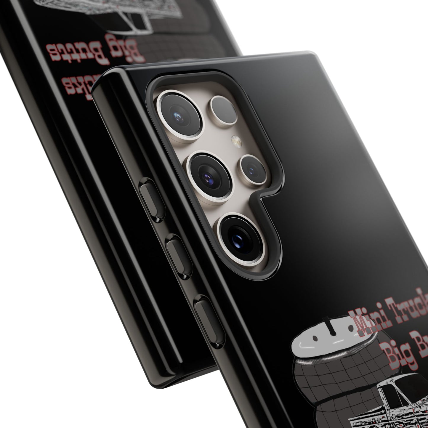 Funny Phone Case - Mini Trucks Big Butts Zero F@cks, Gift for Truck Lovers, Car