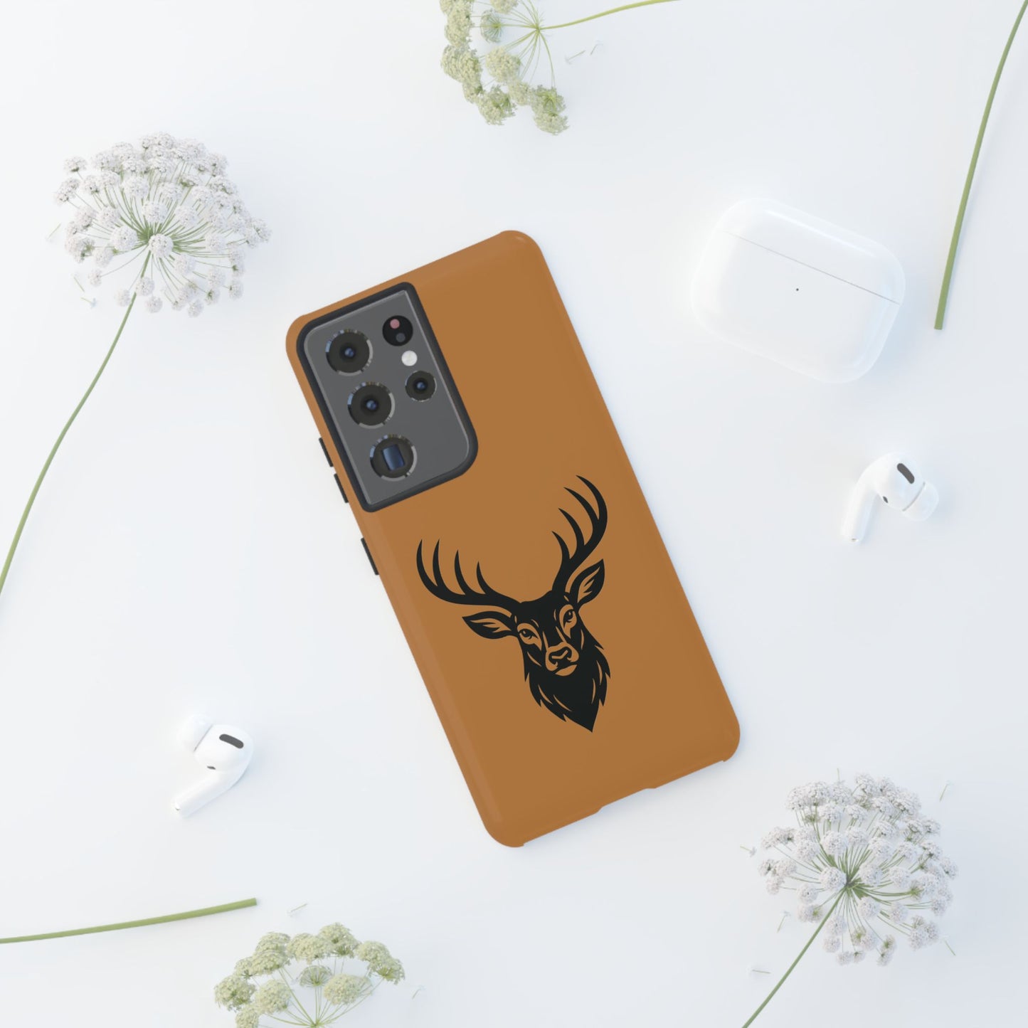 Phone Cases, Deer Buck with Antlers Wildlife Nature Design, Animal Lover Gift,