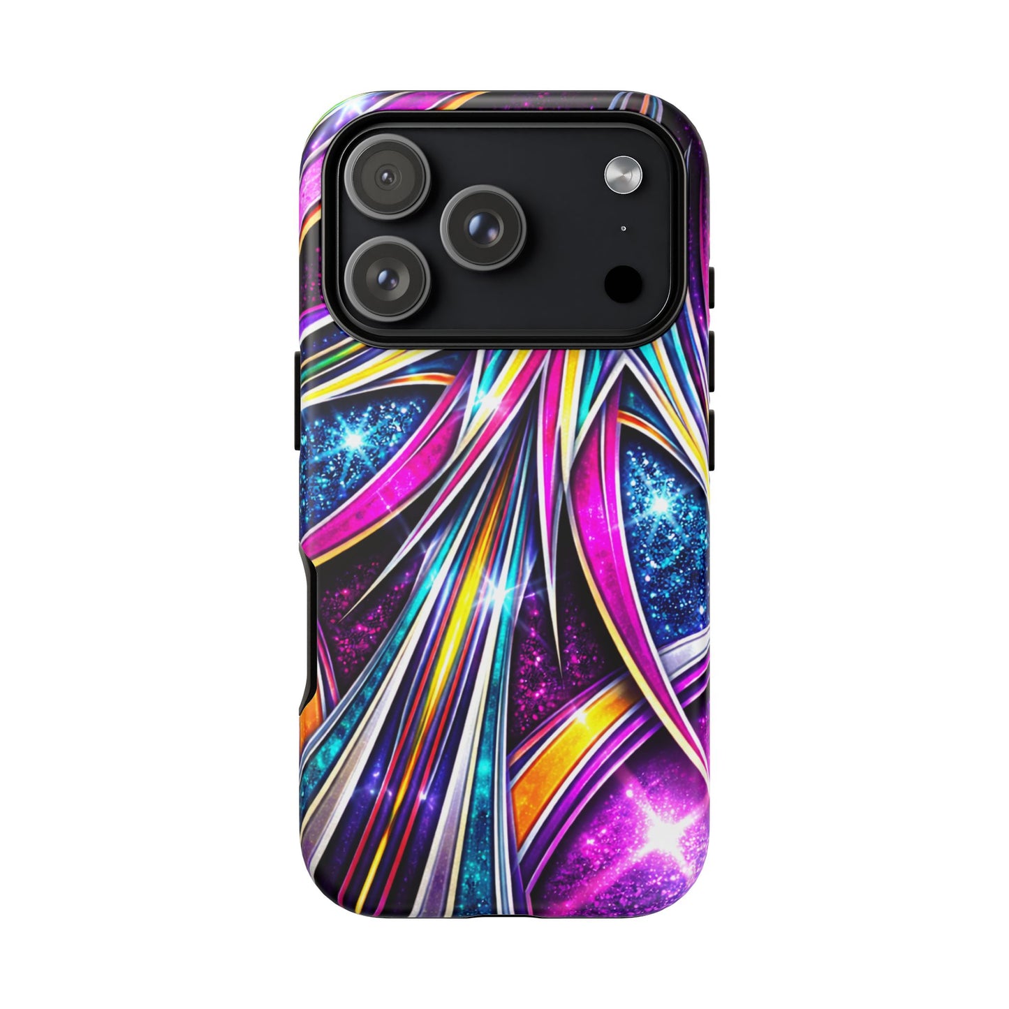 Custom Lowrider Pinstripe Swirl Tough Phone Case – Impact Resistant