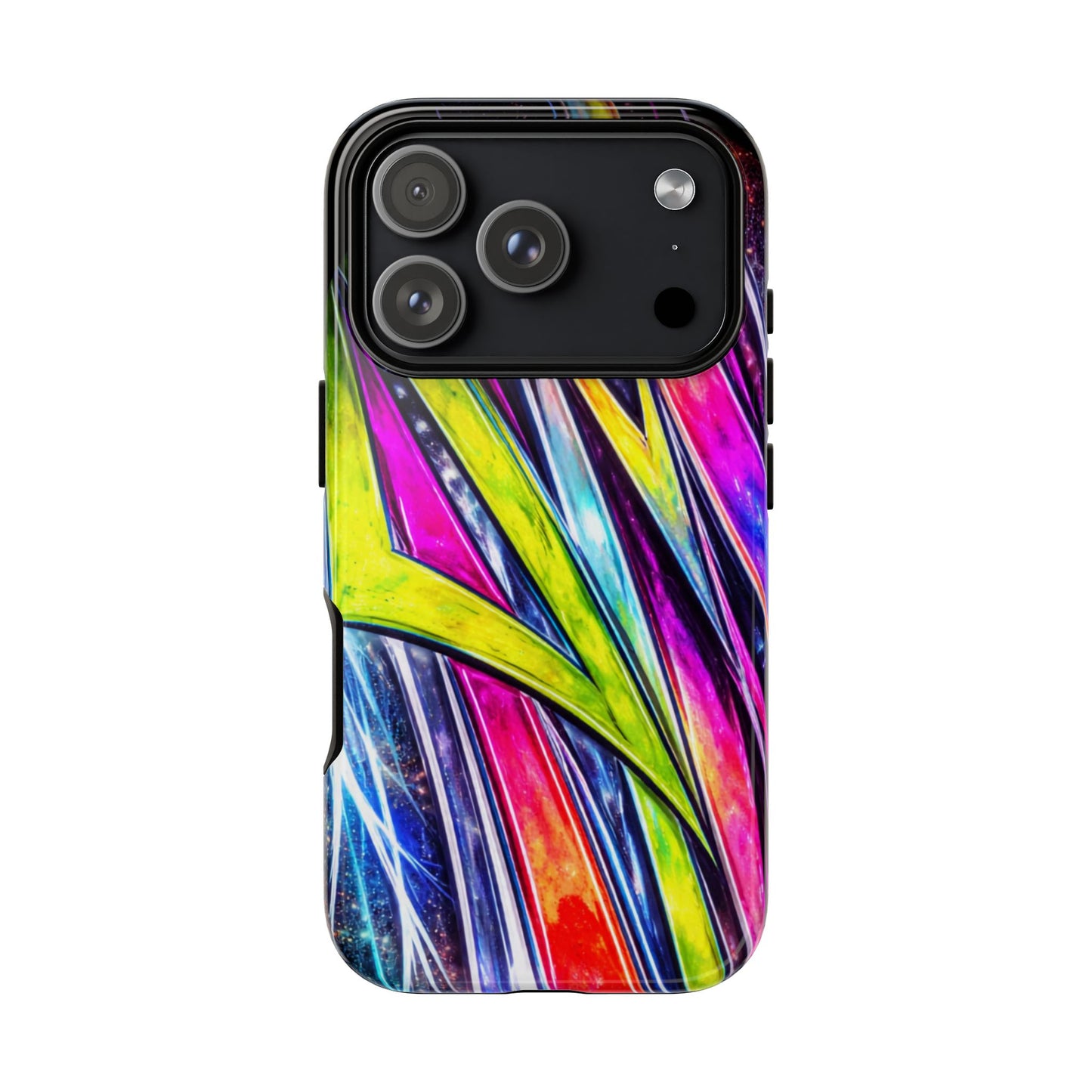 Neon Graffiti Phone Case | Tough Case, Vivid Abstract Street Art