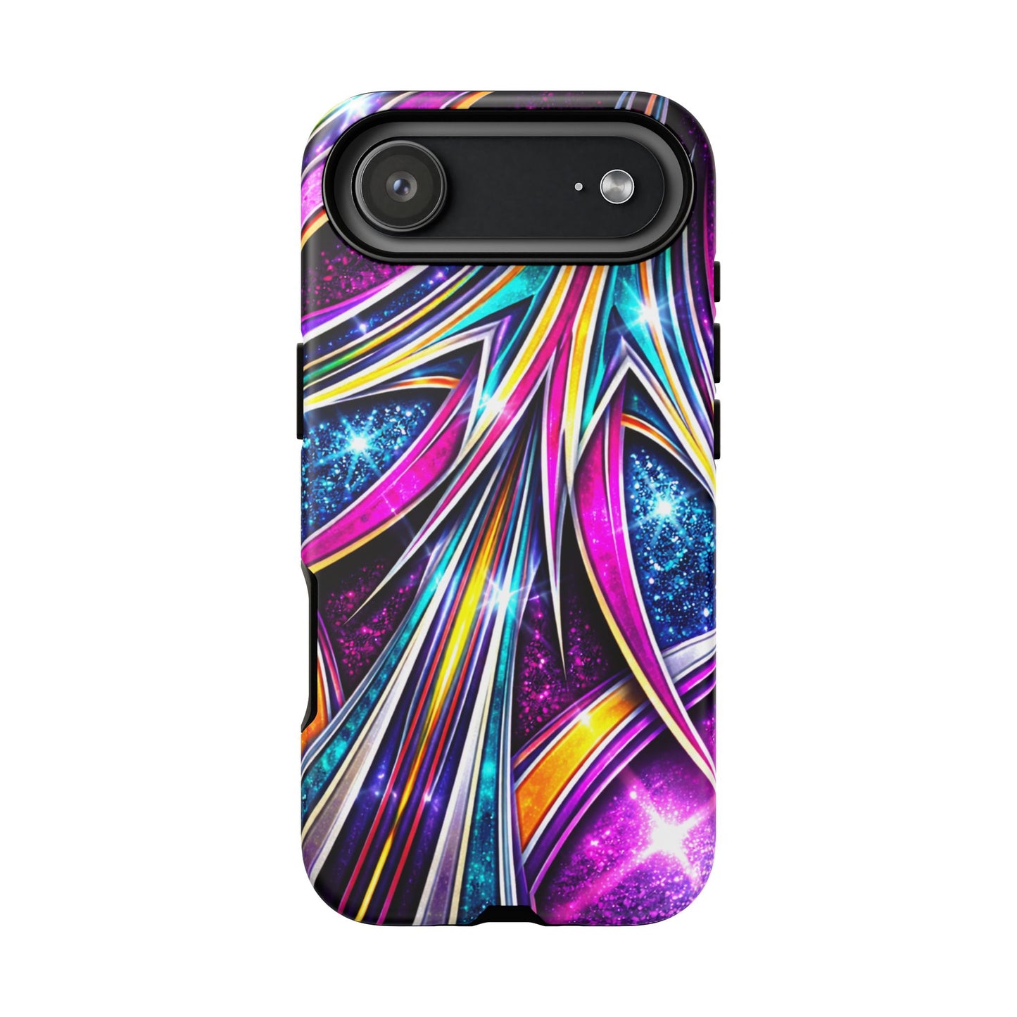Custom Lowrider Pinstripe Swirl Tough Phone Case – Impact Resistant