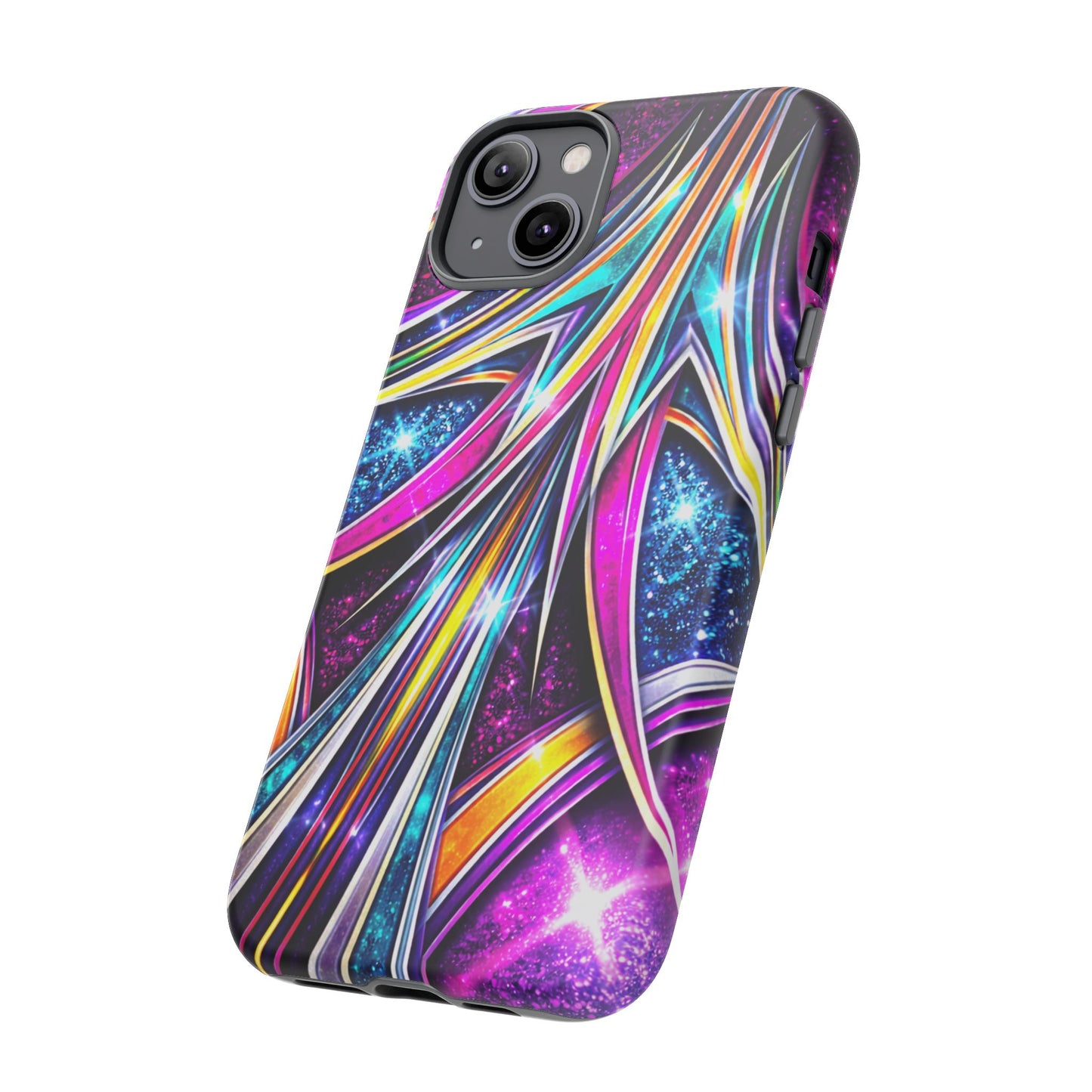 Custom Lowrider Pinstripe Swirl Tough Phone Case – Impact Resistant